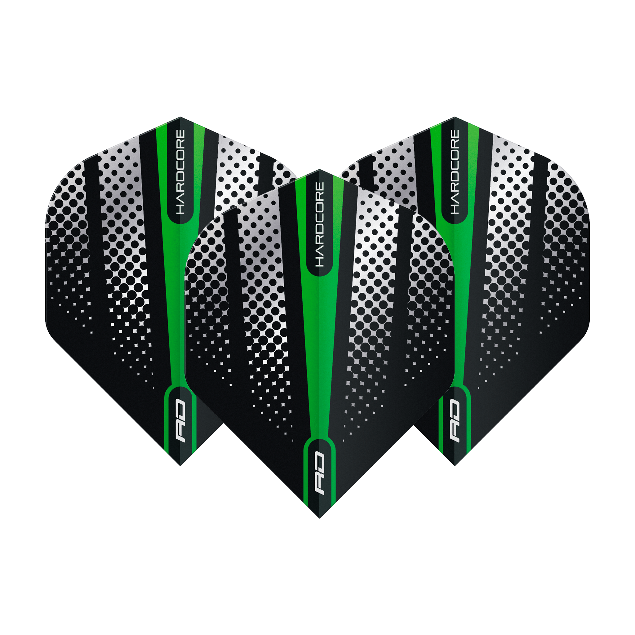 Red Dragon Hardcore Radical Flash Standard Dart Flights Green Flights