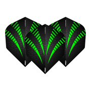 Red Dragon Hardcore Radical Standard Dart Flights Green Flights