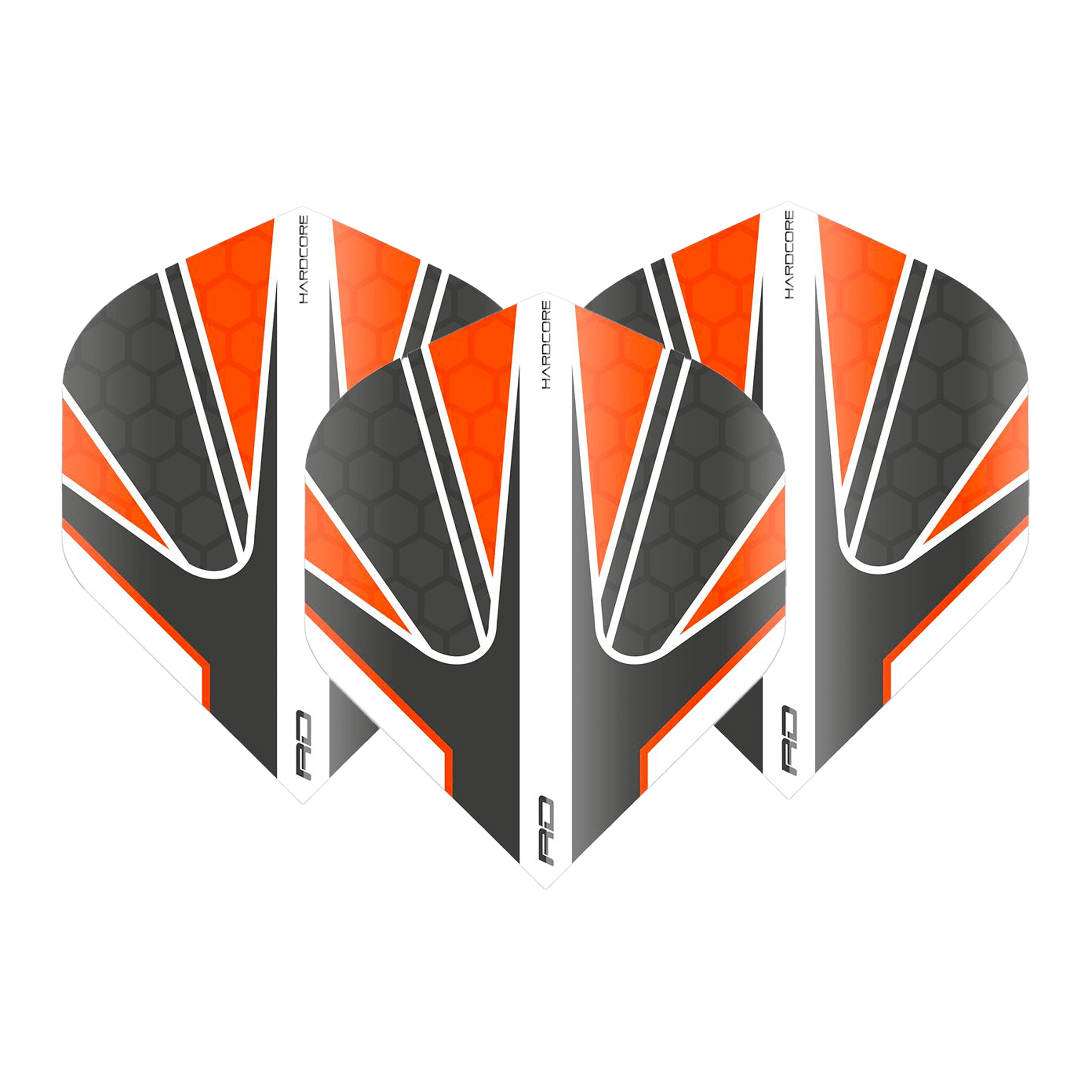 Red Dragon Hardcore Radical Standard Dart Flights Grey Red Flights