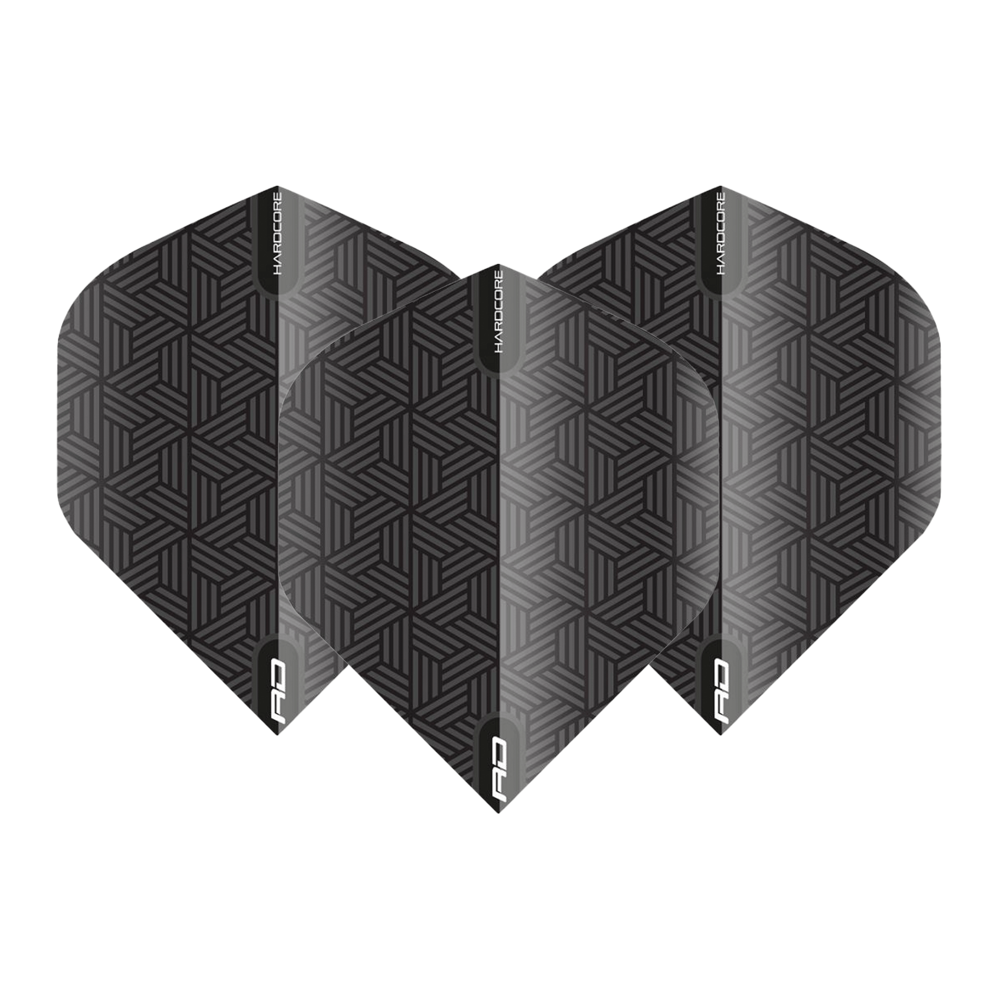 Red Dragon Hardcore XT Standard Dart Flights Black Flights