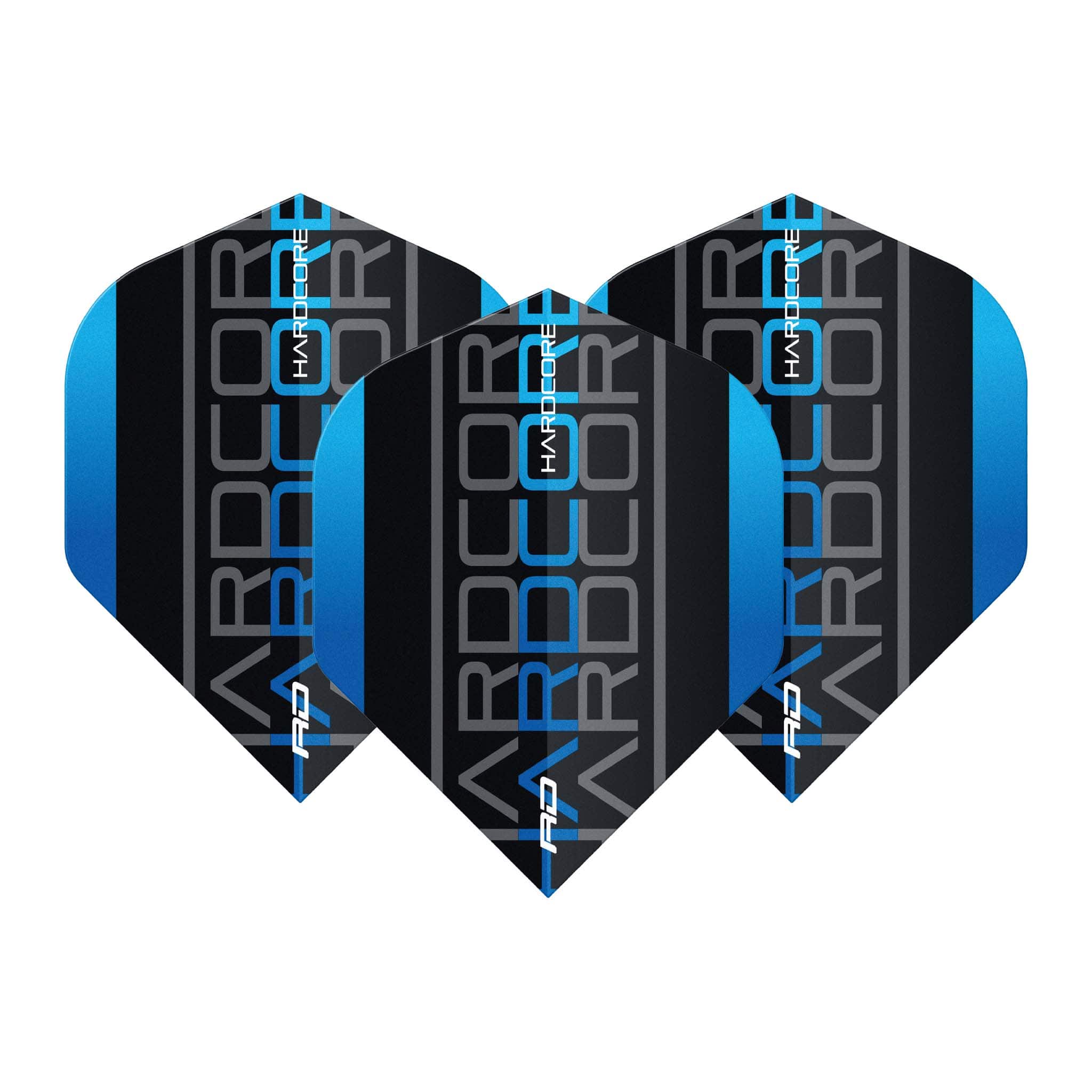 Red Dragon Hardcore XT Triple Dart Flights Blue / Standard Flights