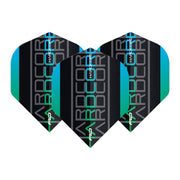 Red Dragon Hardcore XT Triple Dart Flights Green / Standard Flights