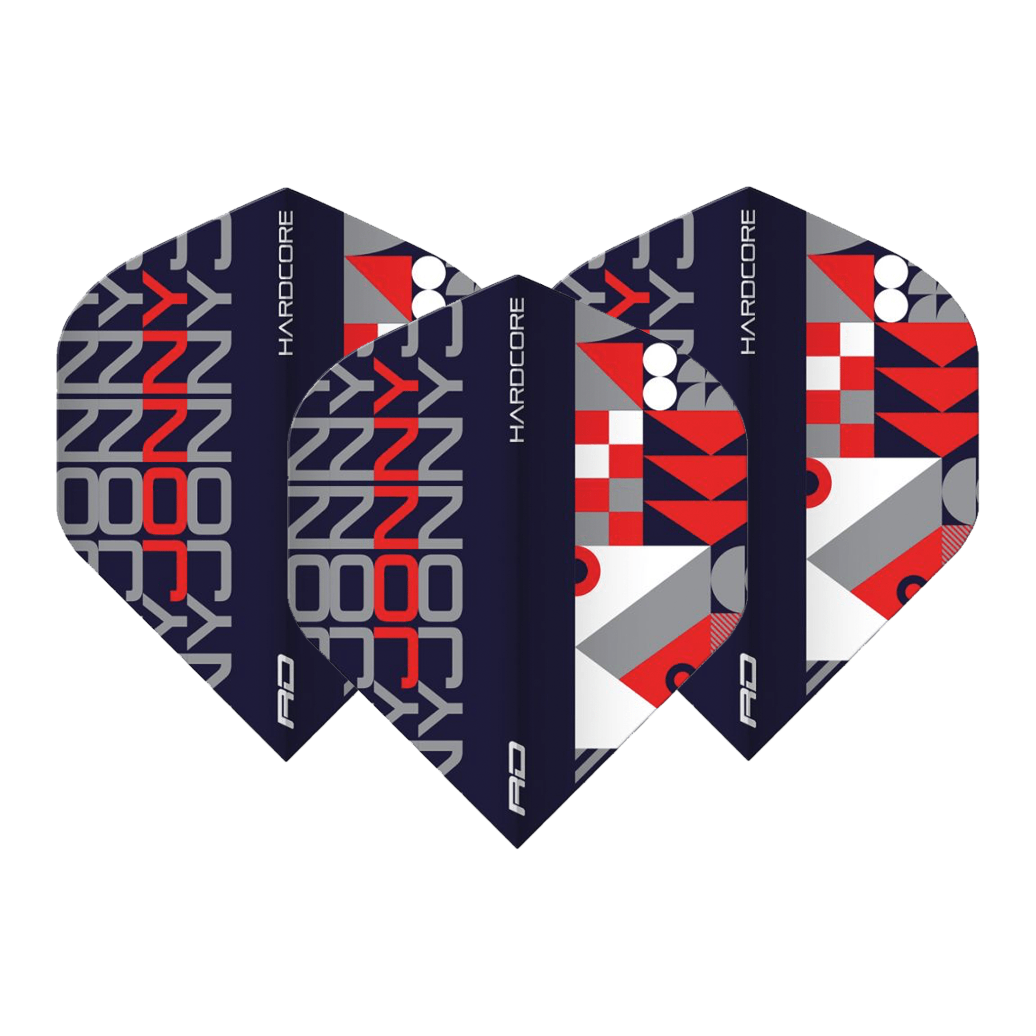 Red Dragon Jonny Clayton Hardcore Stack Flights Dark Blue / Standard Flights