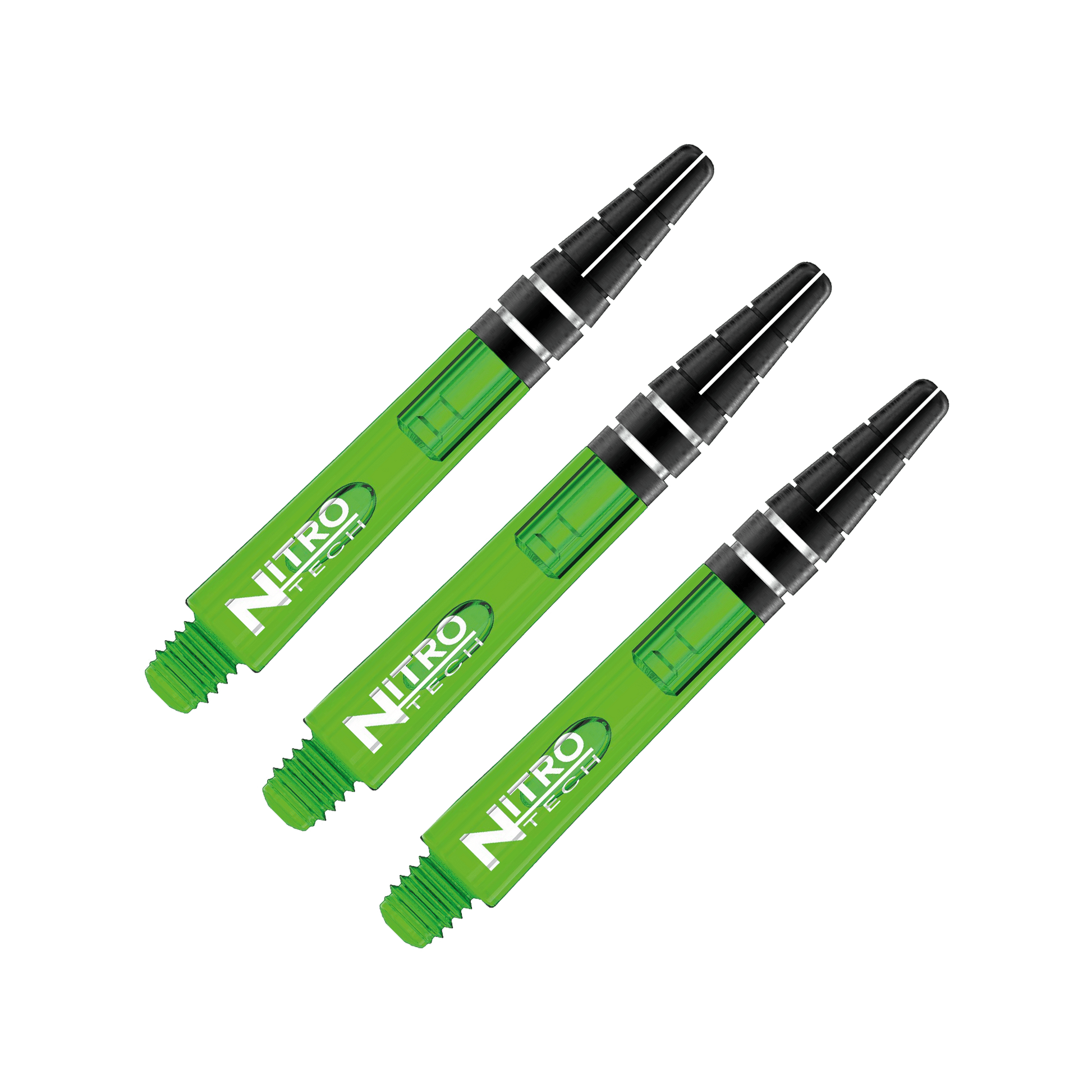 Red Dragon Nitrotech Short (36mm) Polycarbonate Dart Shafts Green Shafts