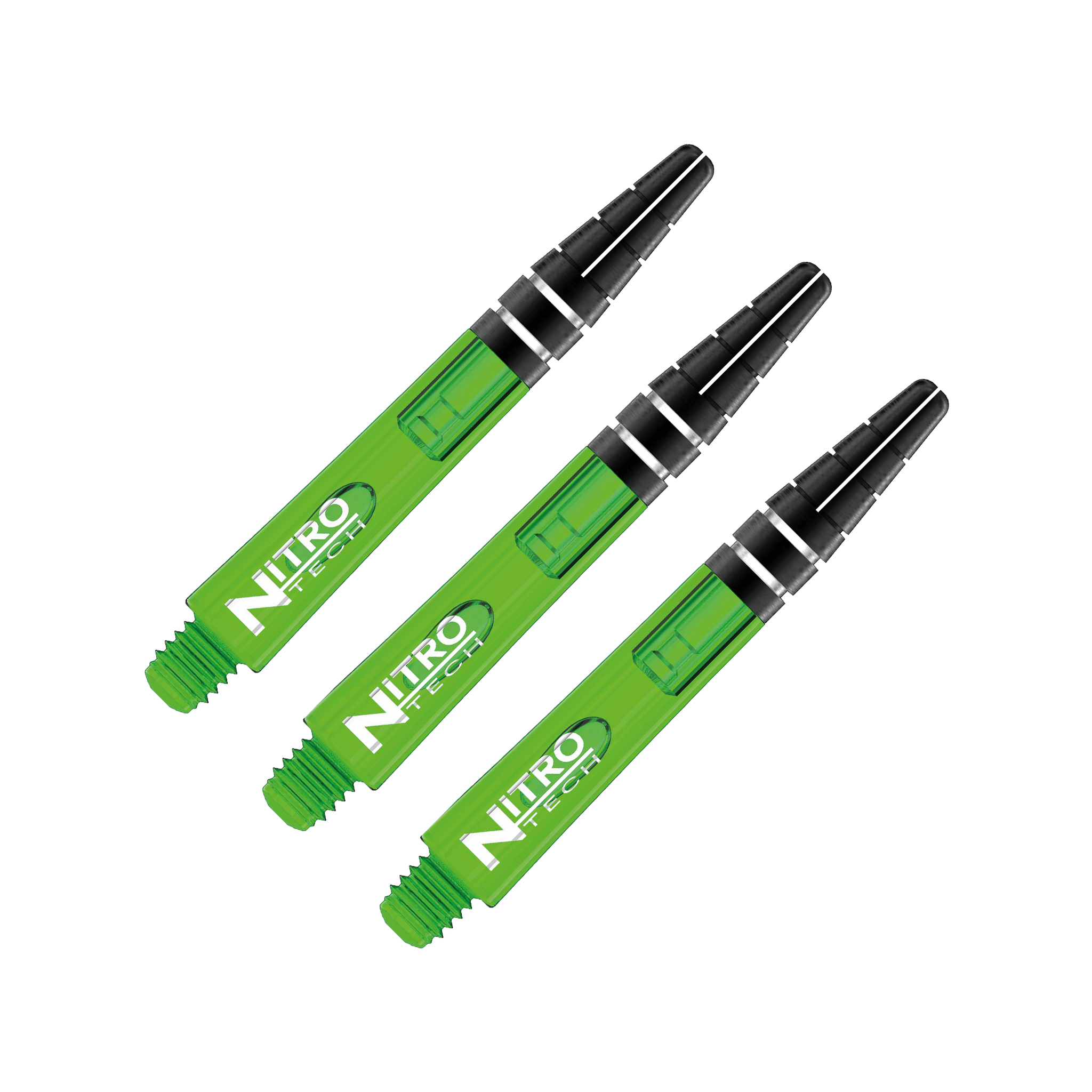 Red Dragon Nitrotech Short (36mm) Polycarbonate Dart Shafts Green Shafts