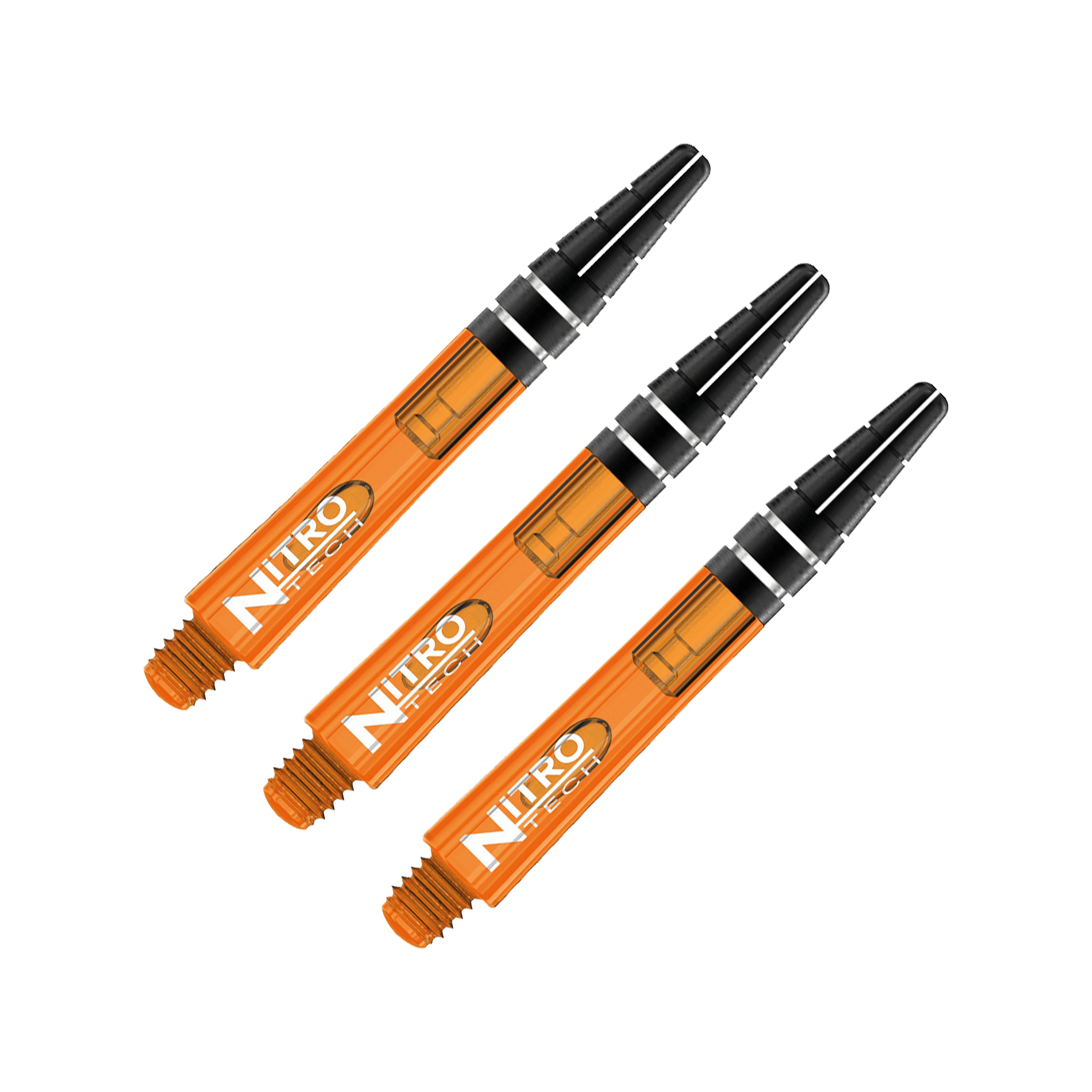 Red Dragon Nitrotech Short (36mm) Polycarbonate Dart Shafts Orange Shafts