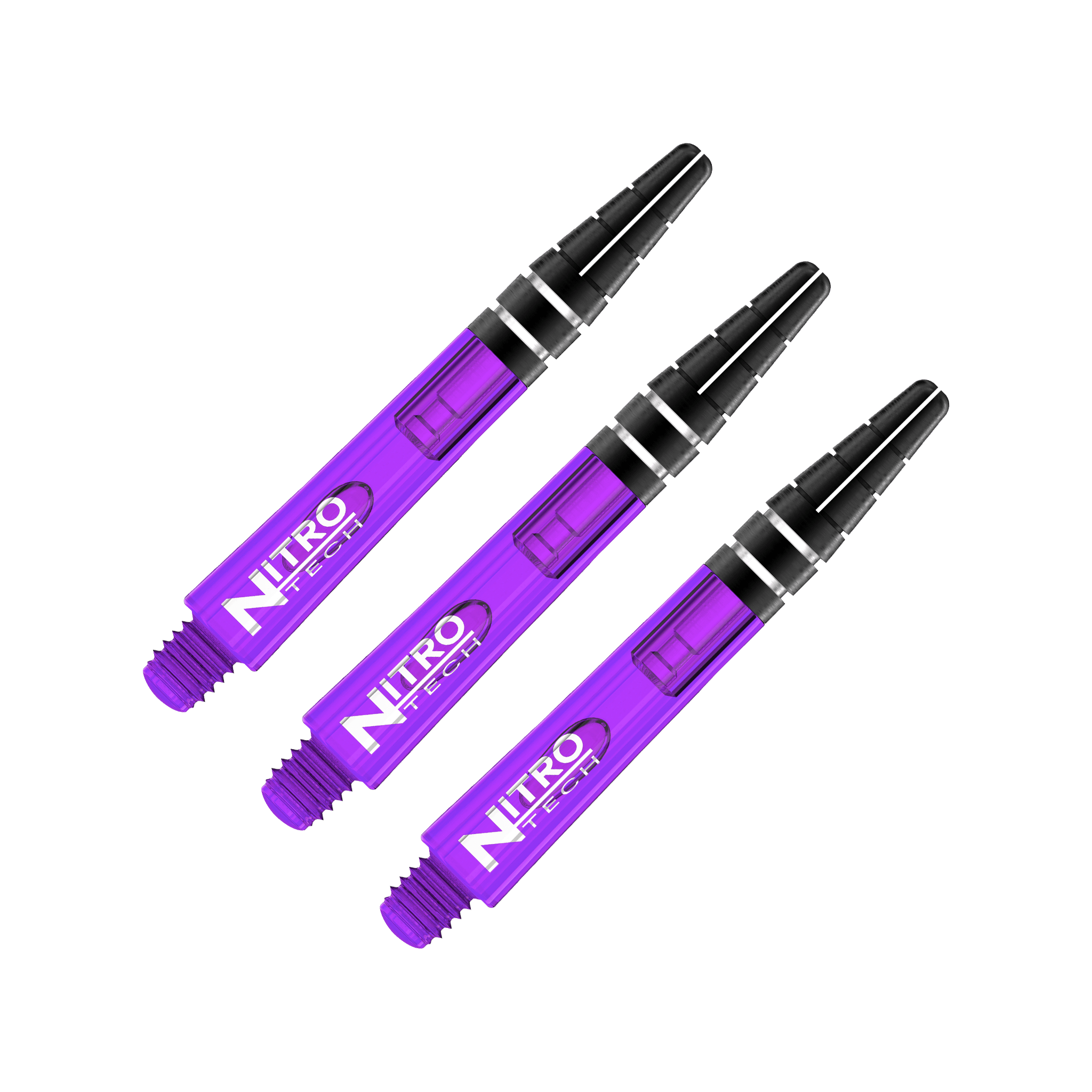 Red Dragon Nitrotech Short (36mm) Polycarbonate Dart Shafts Purple Shafts