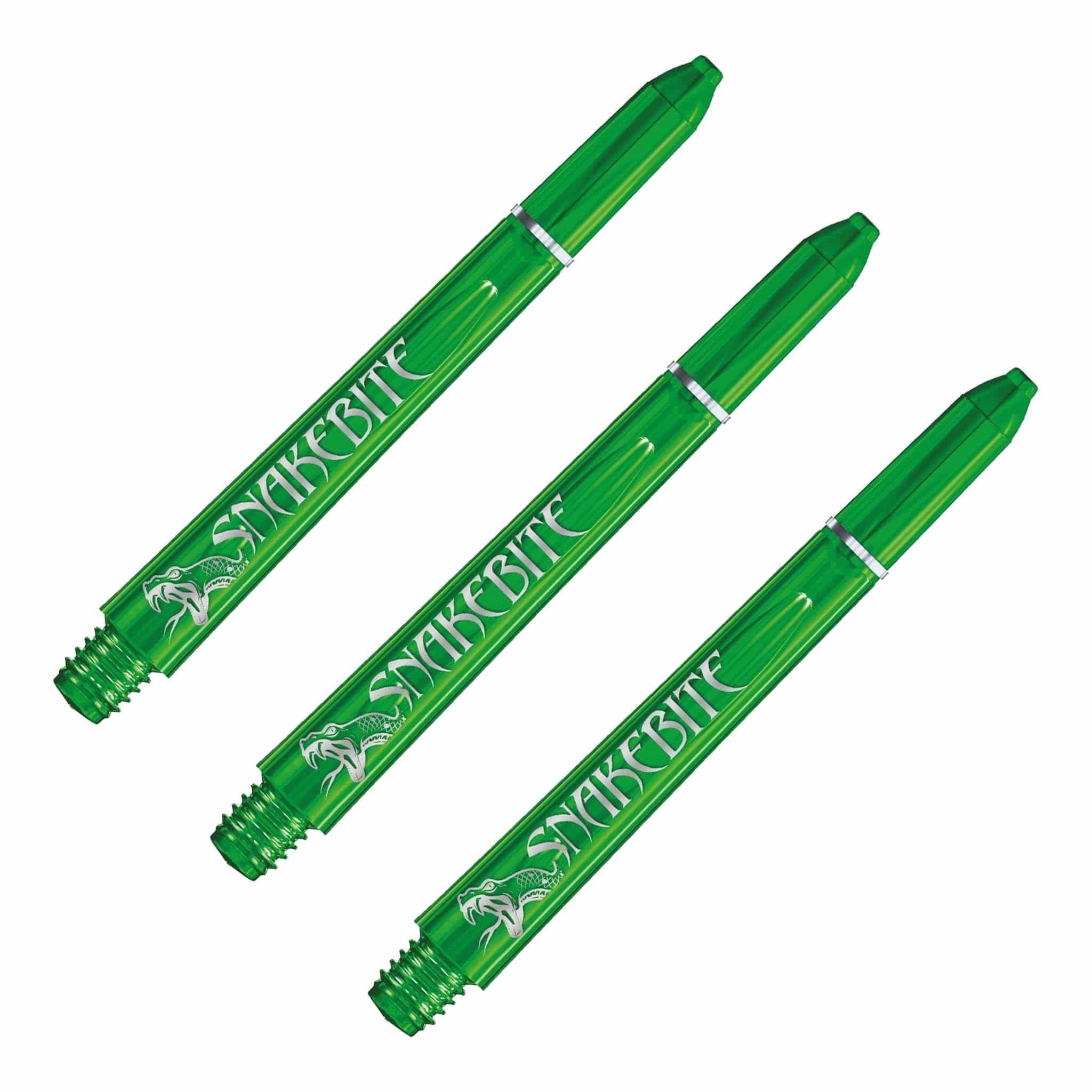 Red Dragon Peter Wright Snakebite Signature - Polycarbonate Dart Shafts Medium (48mm) / Green Shafts