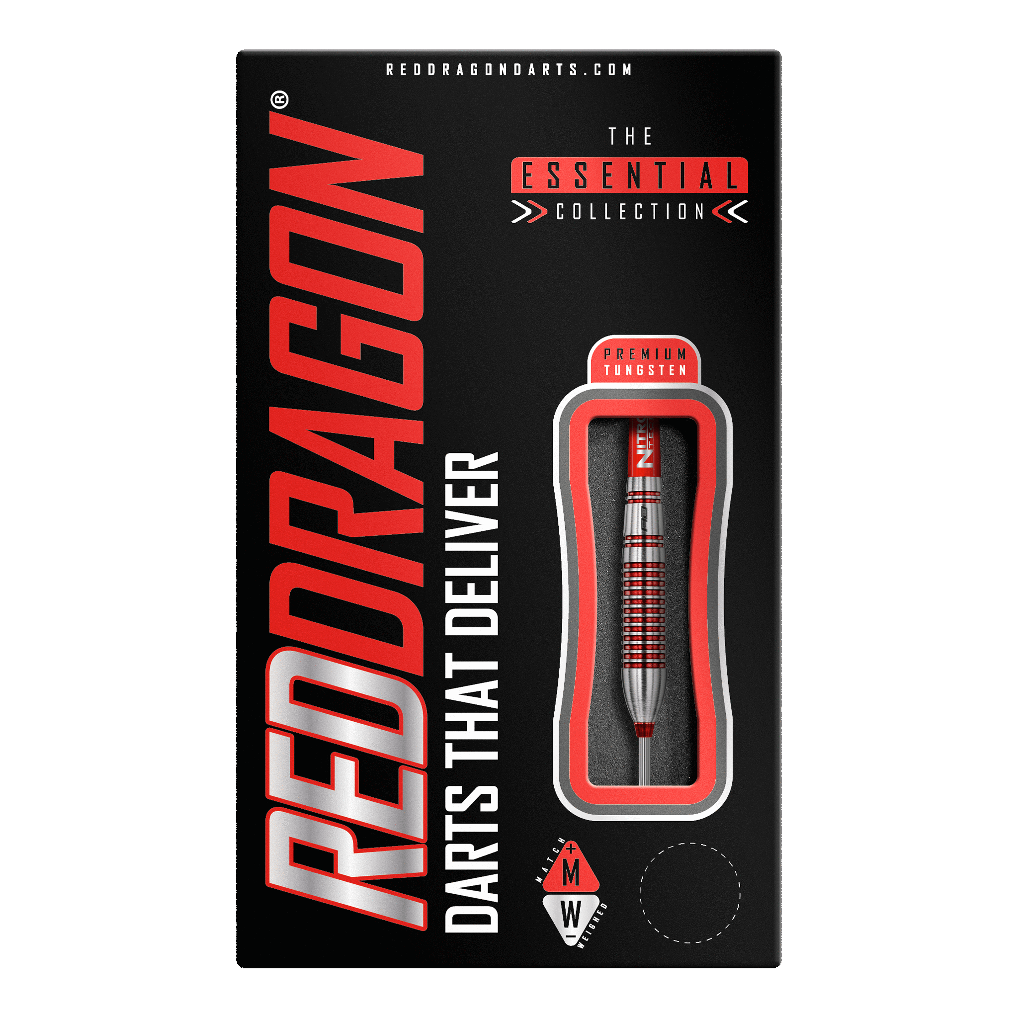 Red Dragon Reflex Steel Tip Darts - 90% Tungsten - 24 Grams Darts