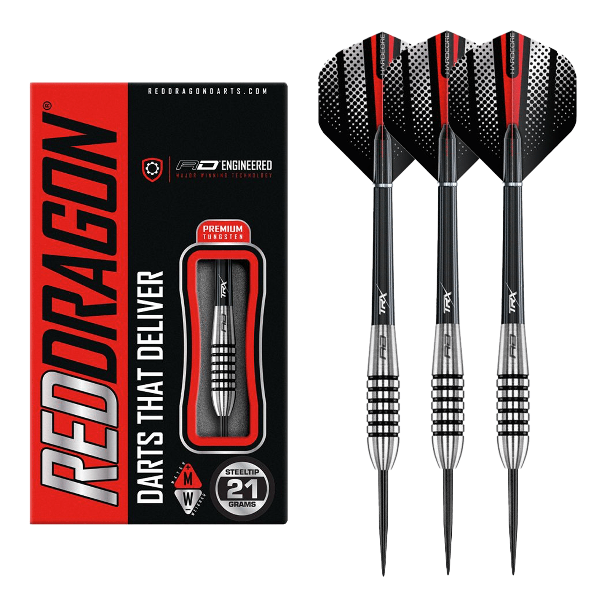 Red Dragon Swingfire 2 - 80% Tungsten Steel Tip Darts 21 Grams Darts