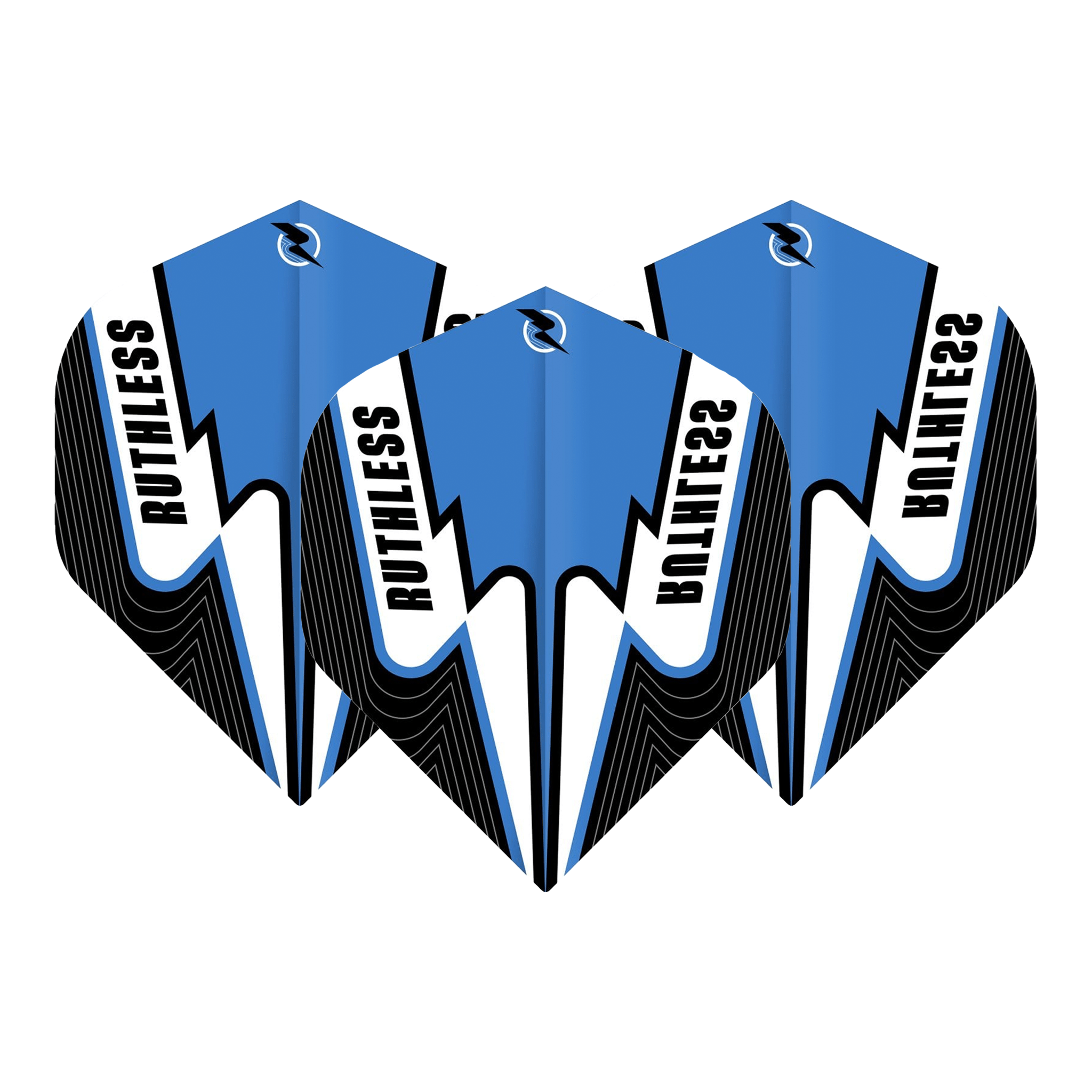 Ruthless Power Surge - Dart Flights No. 2 / Blue & Black Flights
