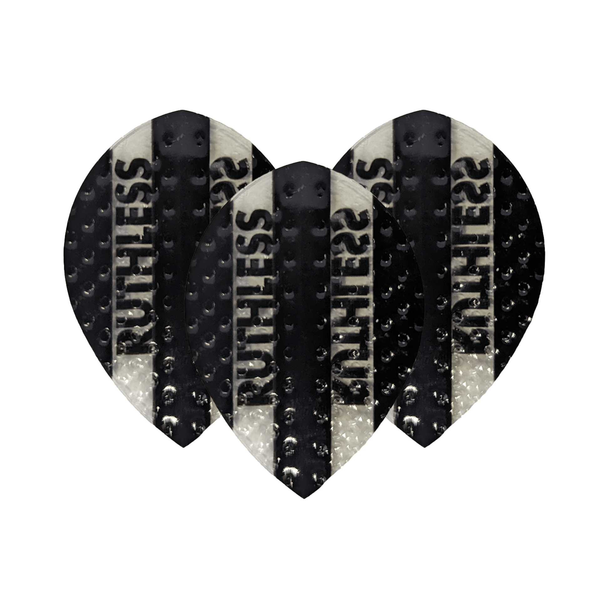 Ruthless Ruthless Embossed Dart Flights Black / Pear Flights