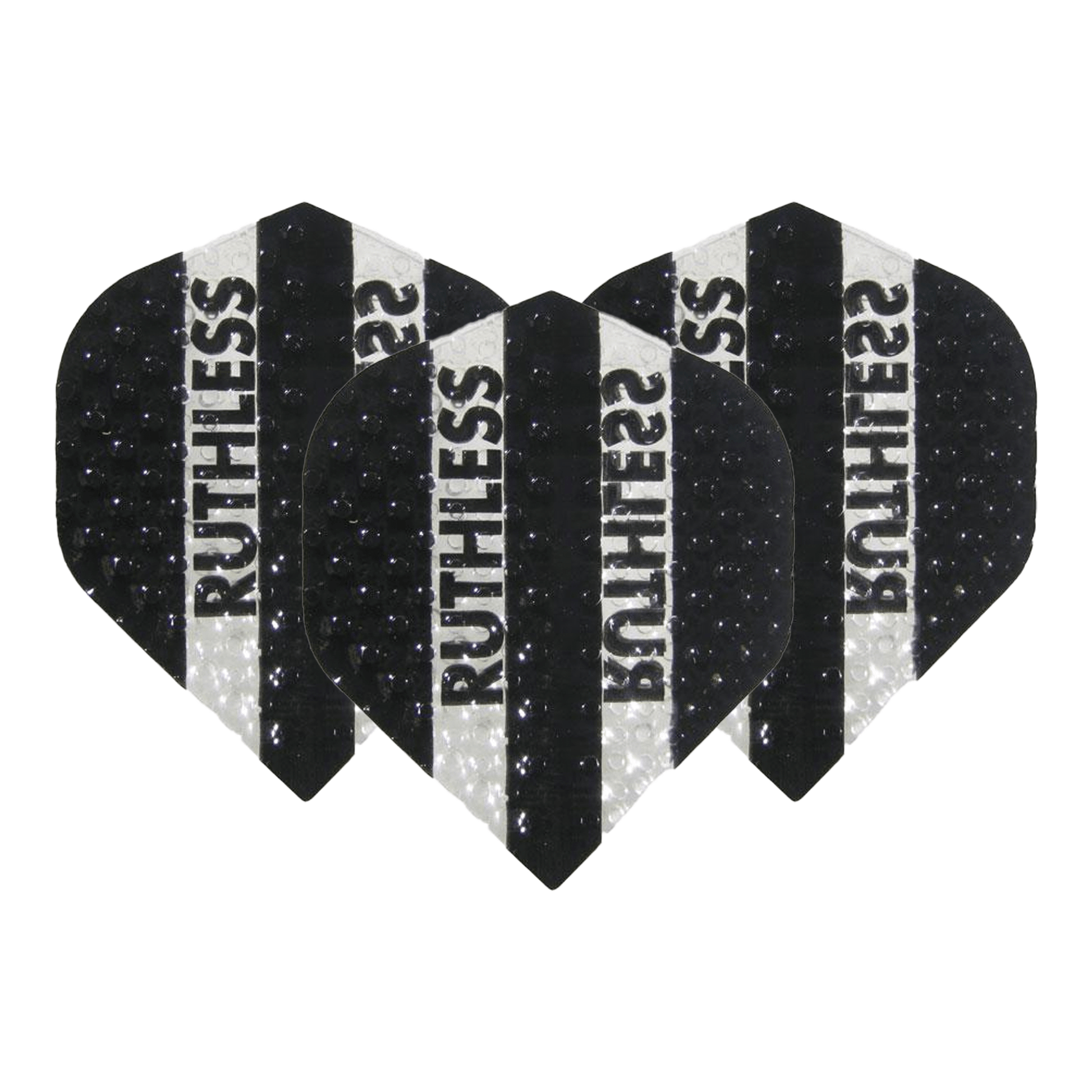 Ruthless Ruthless Embossed Standard Dart Flights Black Flights