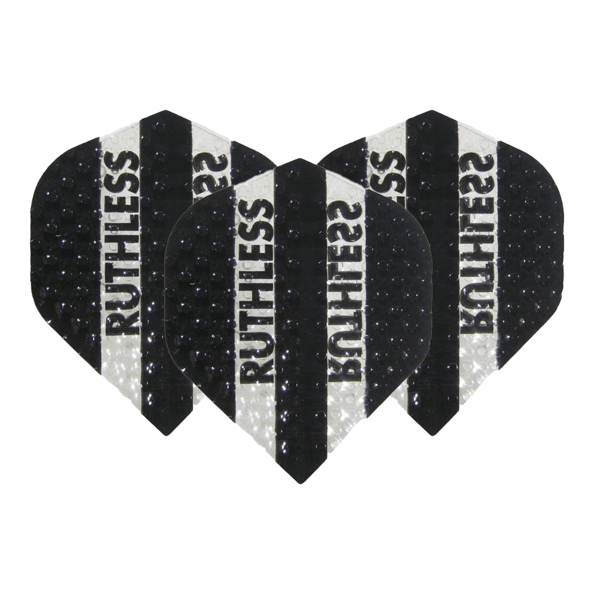 Ruthless Ruthless Embossed Standard Dart Flights Black Flights