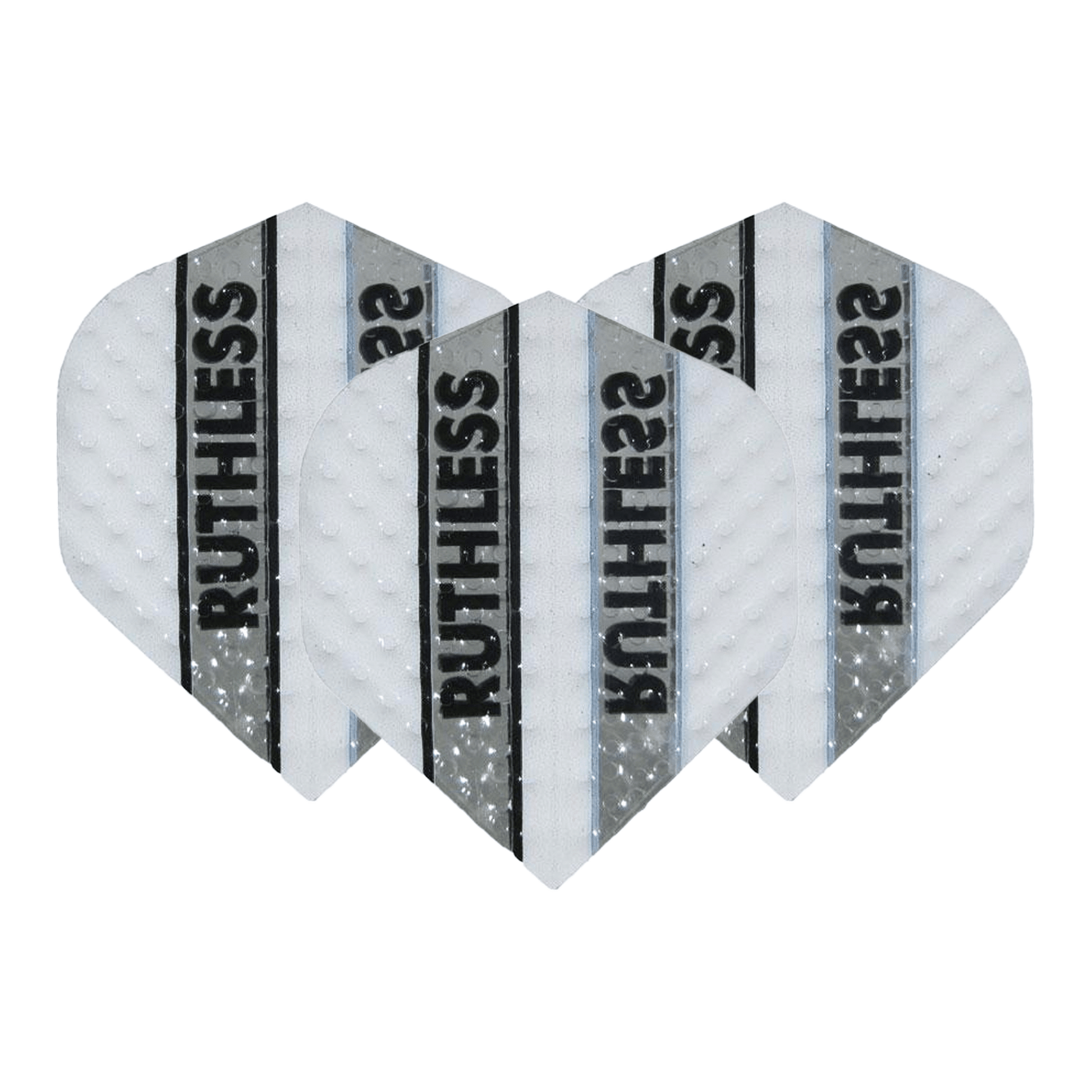 Ruthless Ruthless Embossed Standard Dart Flights White Flights