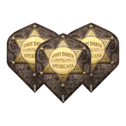 Shot Americana Tin - Dart Flights Standard / Black Flights
