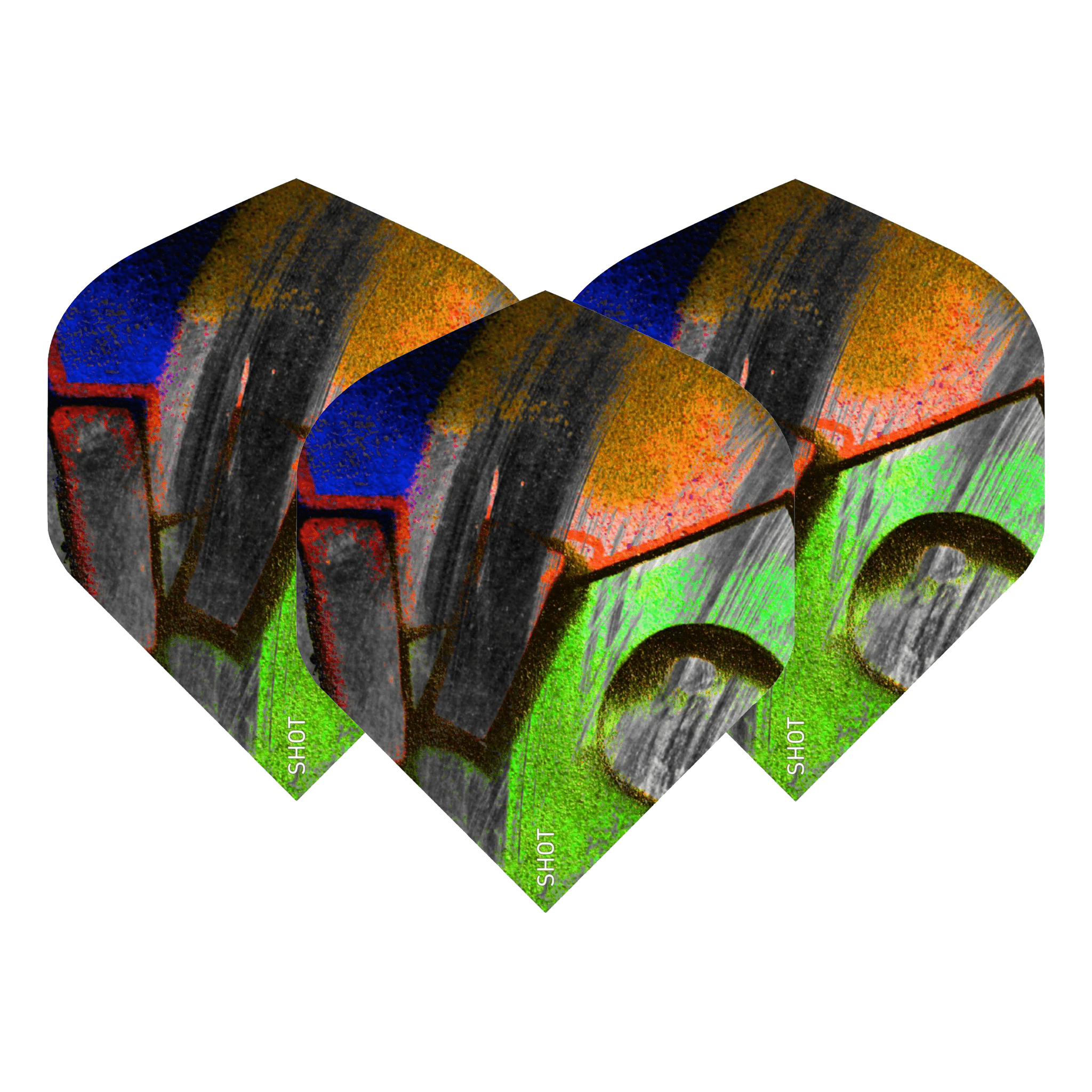 Shot Devon Peterson Graffiti - Dart Flights Standard / Graffiti Flights