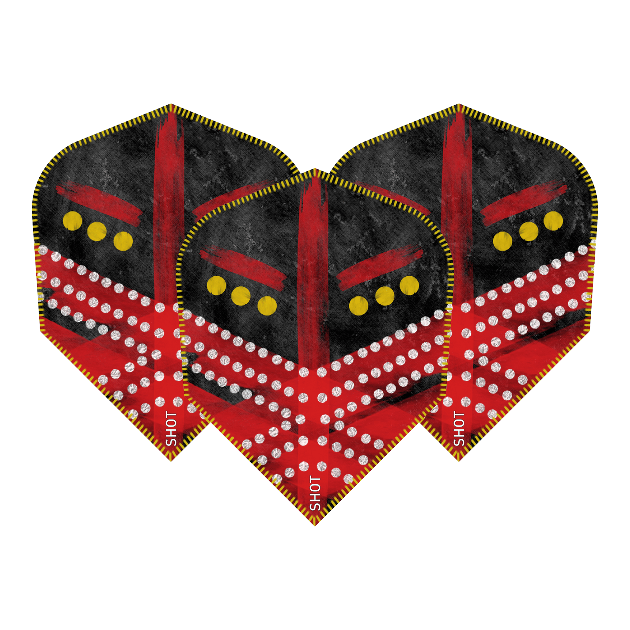 Shot Devon Peterson The Greatness - Dart Flights Small Standard / Red Flights