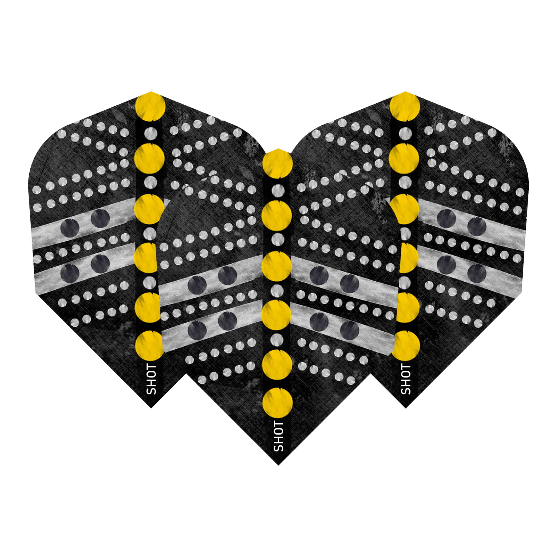 Shot Devon Peterson The Wisdom - Dart Flights Small Standard / Black Flights