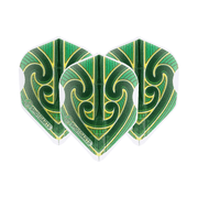 Shot Toa KotaKota L-Style EZ Shape Moulded Dart Flights Green Flights