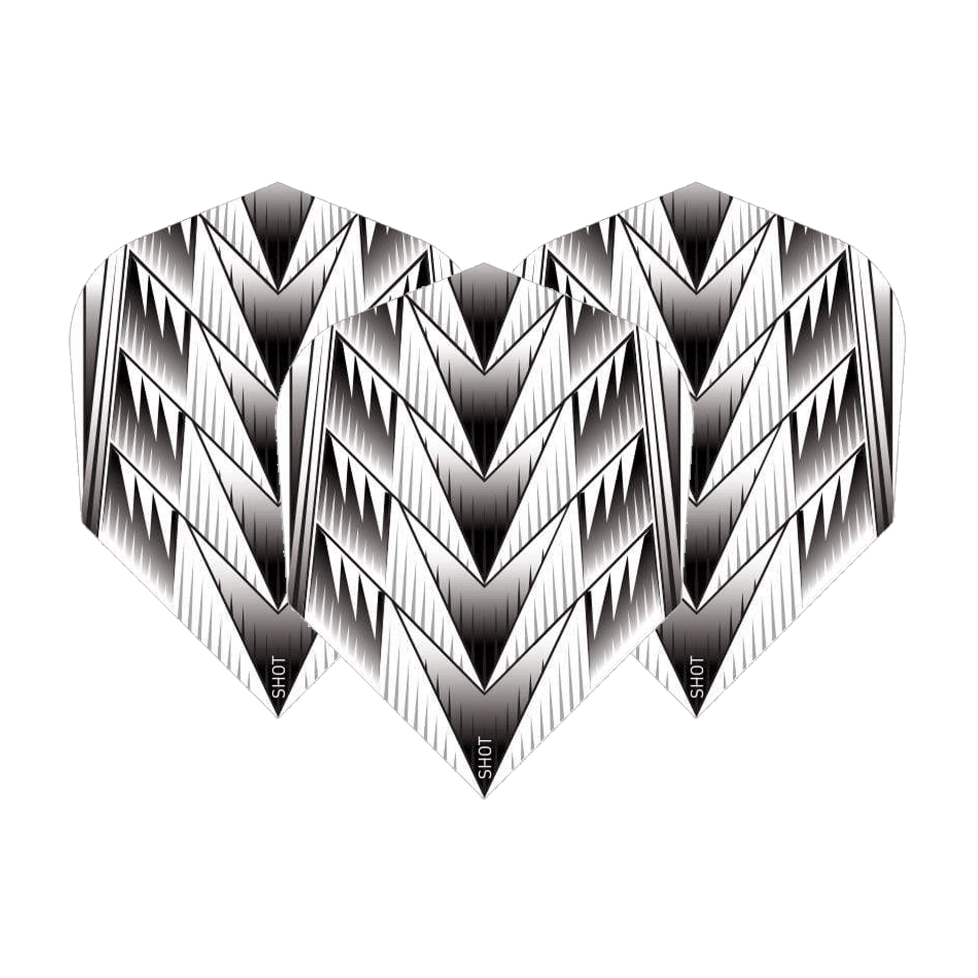 Shot Tribal Weapon Small Standard Dart Flights White Flights