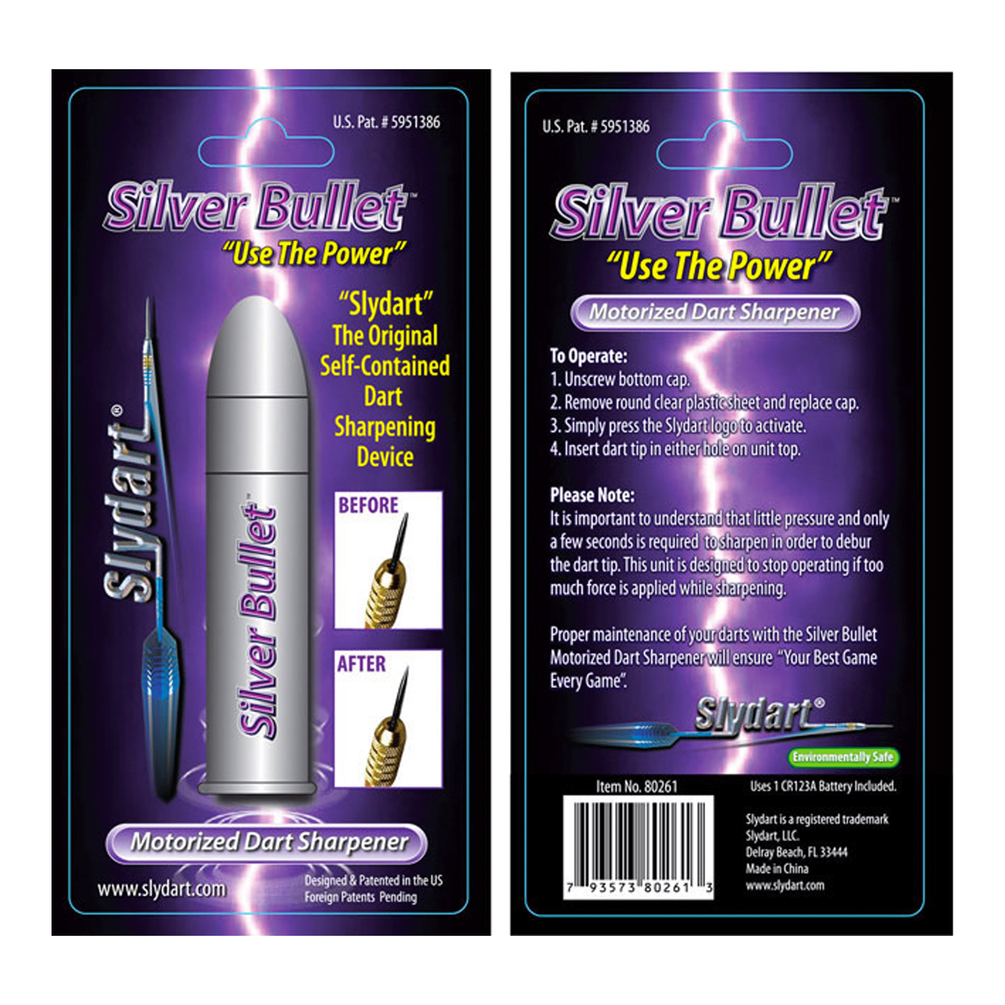 Slydart Silver Bullet Motorised Dart Sharpener Accessories