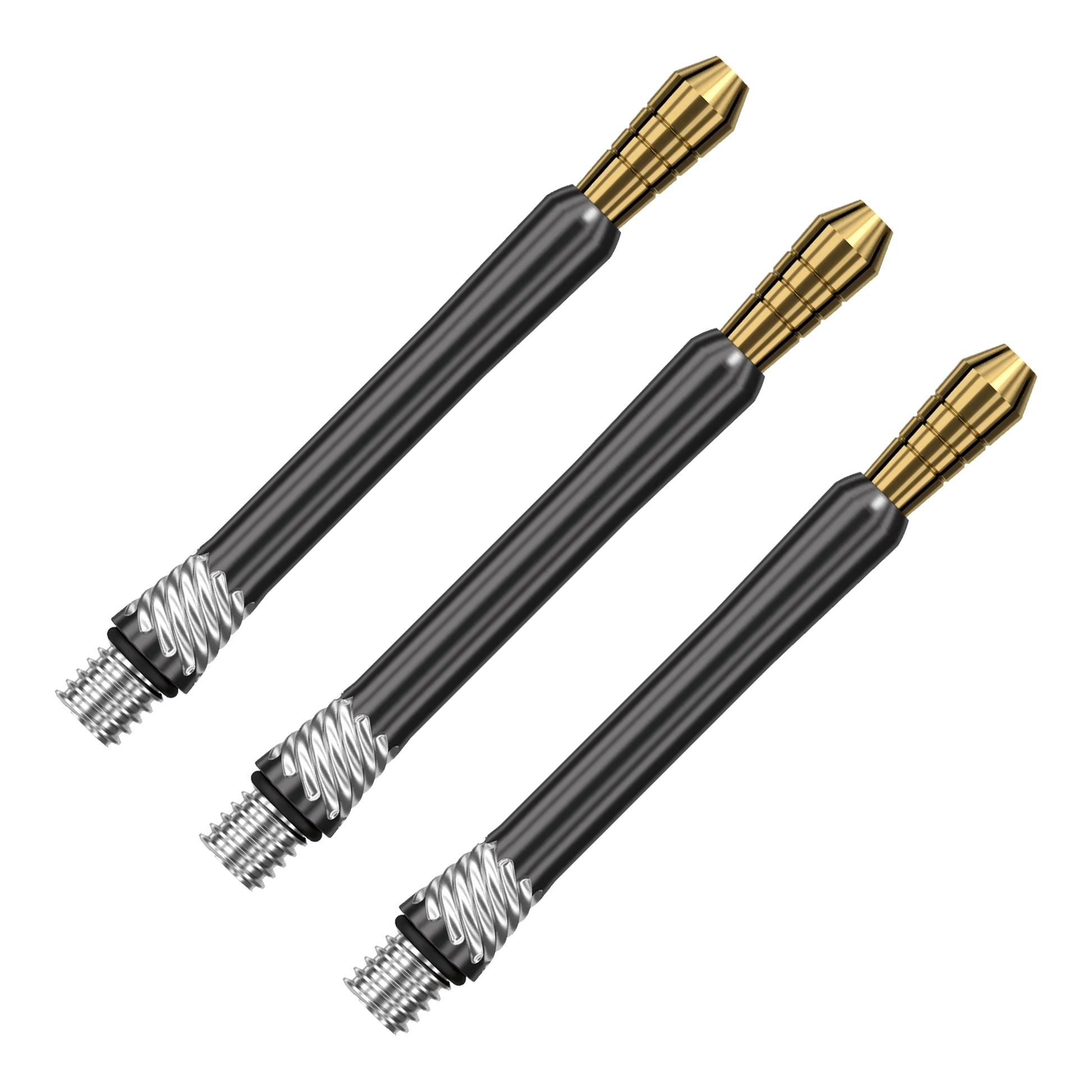 Target Heli Ti - Titanium Dart Shafts Medium (46.7mm) / Gold & Black Shafts