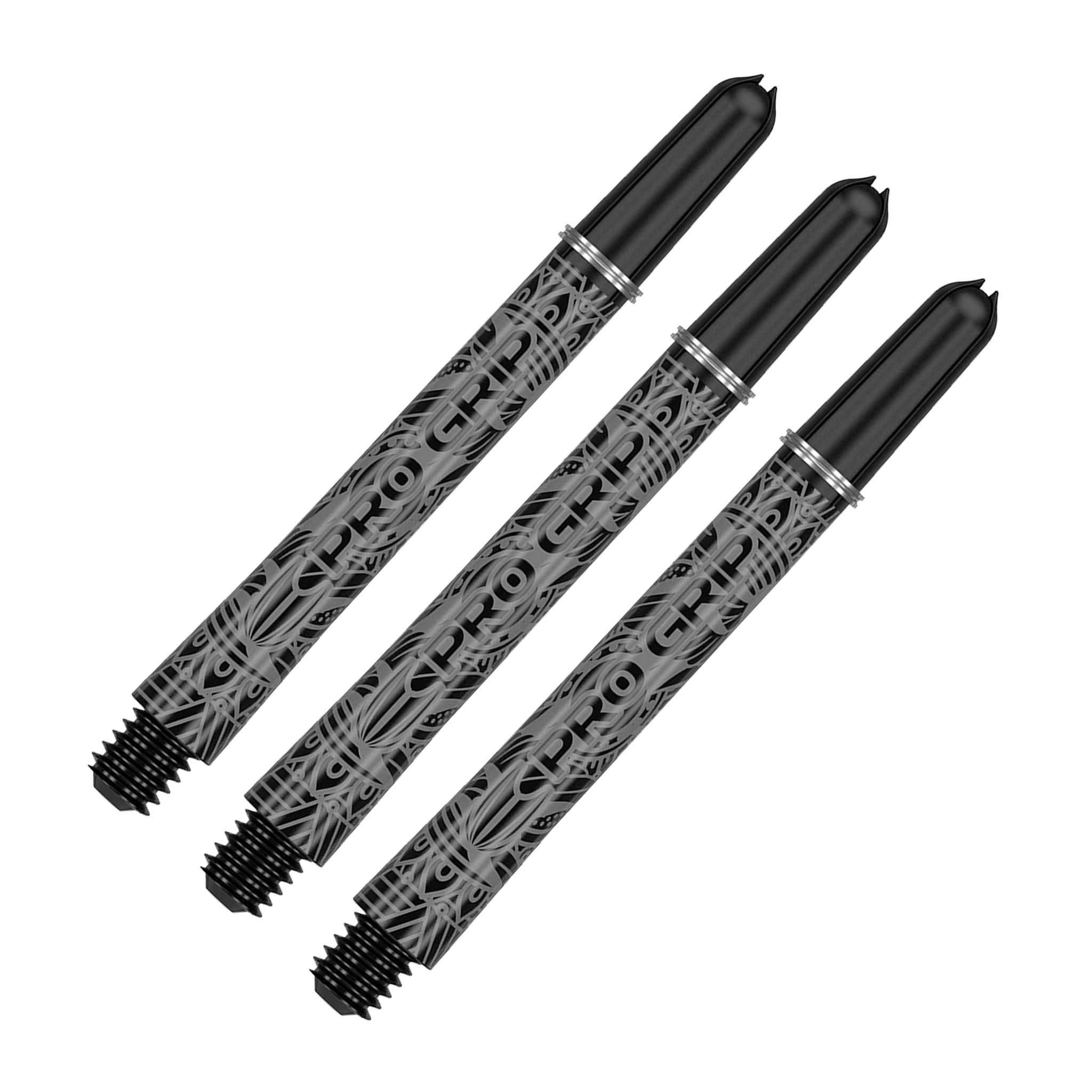 Target Pro Grip Ink Nylon Dart Shafts Medium (48mm) / Black Shafts