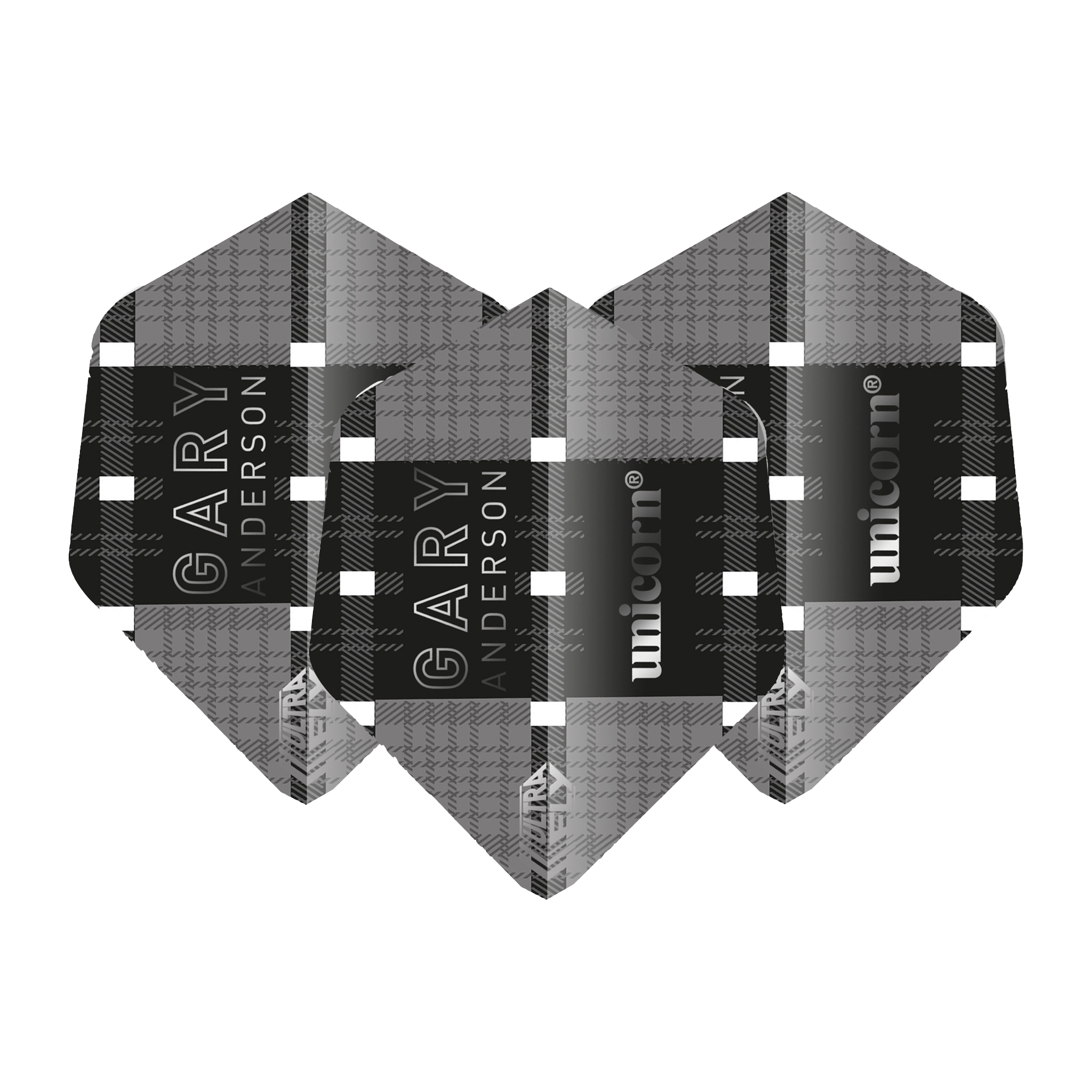 Unicorn Gary Anderson World Champion - Ultrafly Dart Flights AR2 / Black Flights