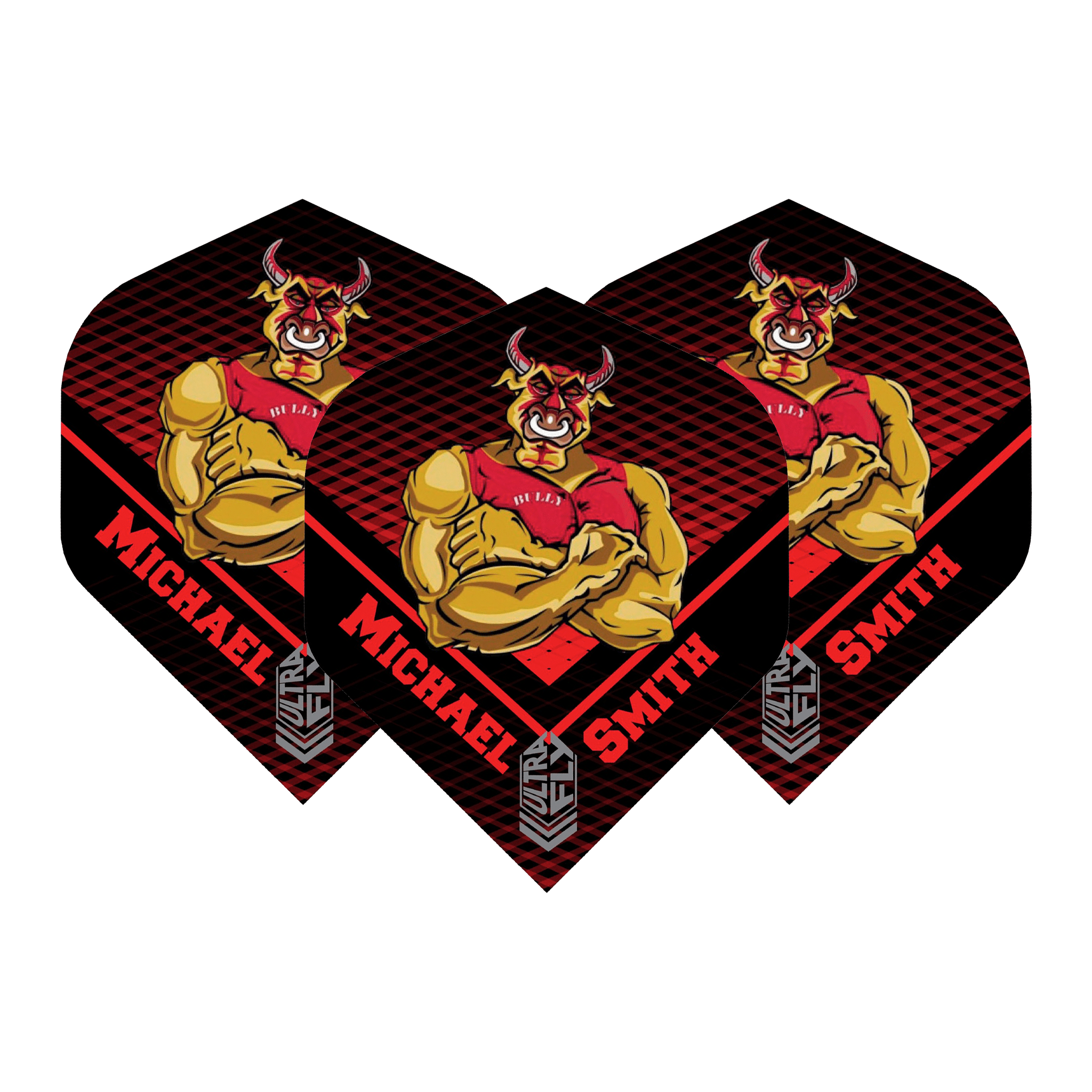 Unicorn Ultrafly Michael Smith Big Wing Dart Flights Red/Black Flights