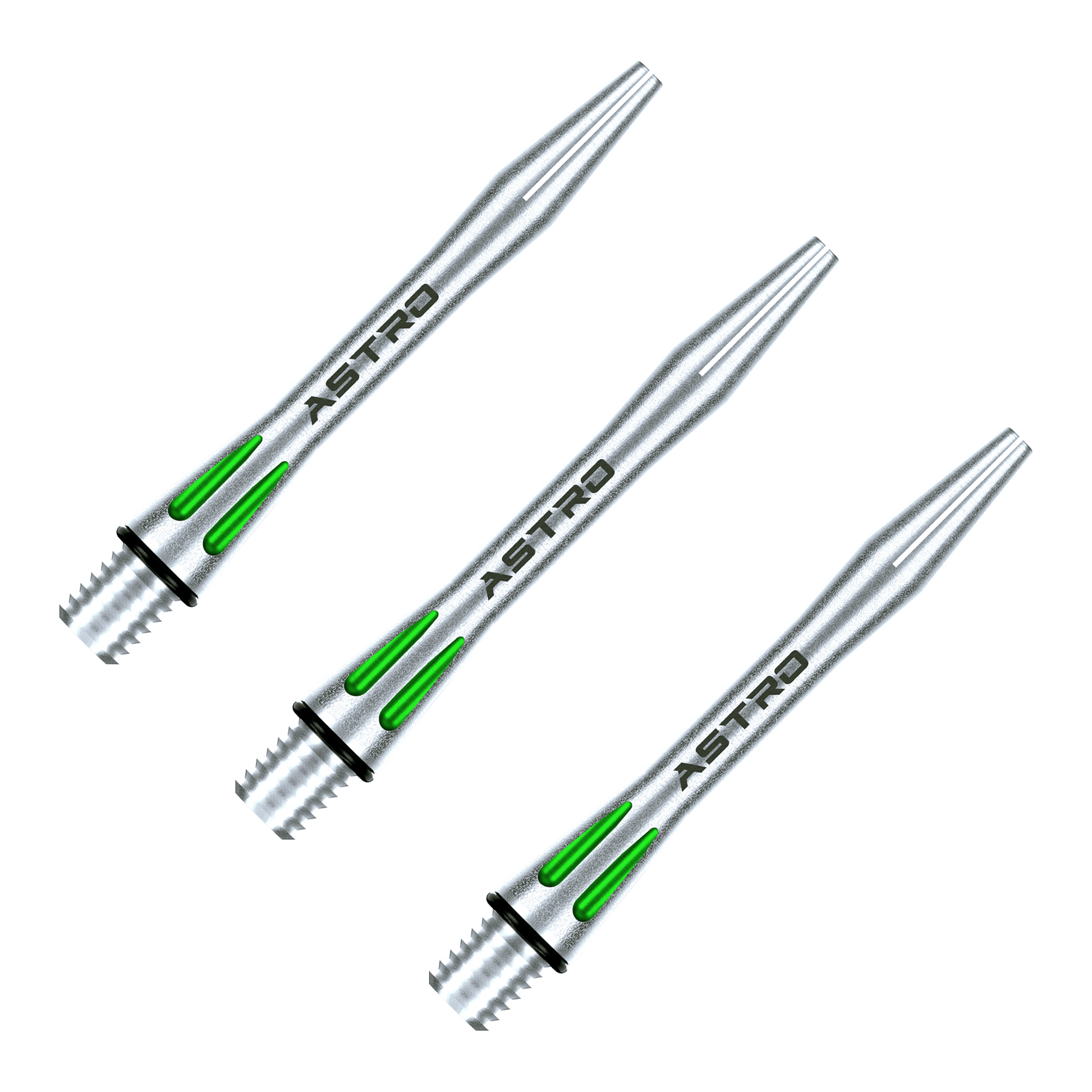 Winmau Astro - Aluminium Dart Shafts Intermediate (41mm) / Green Shafts
