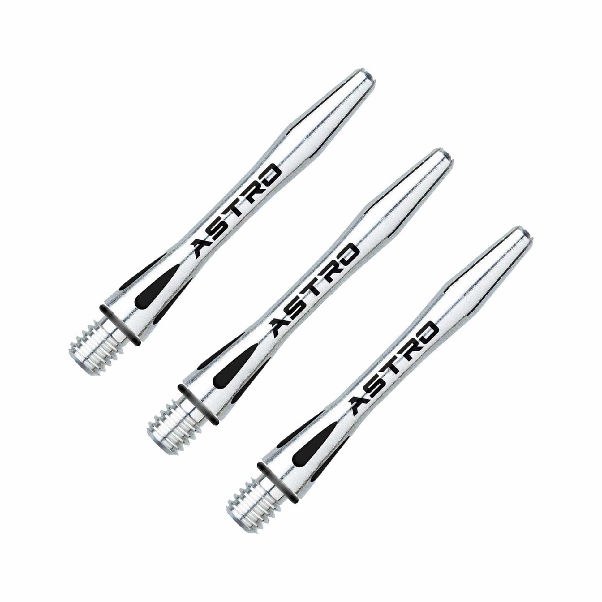 Winmau Astro - Aluminium Dart Shafts Short (35mm) / Silver Shafts