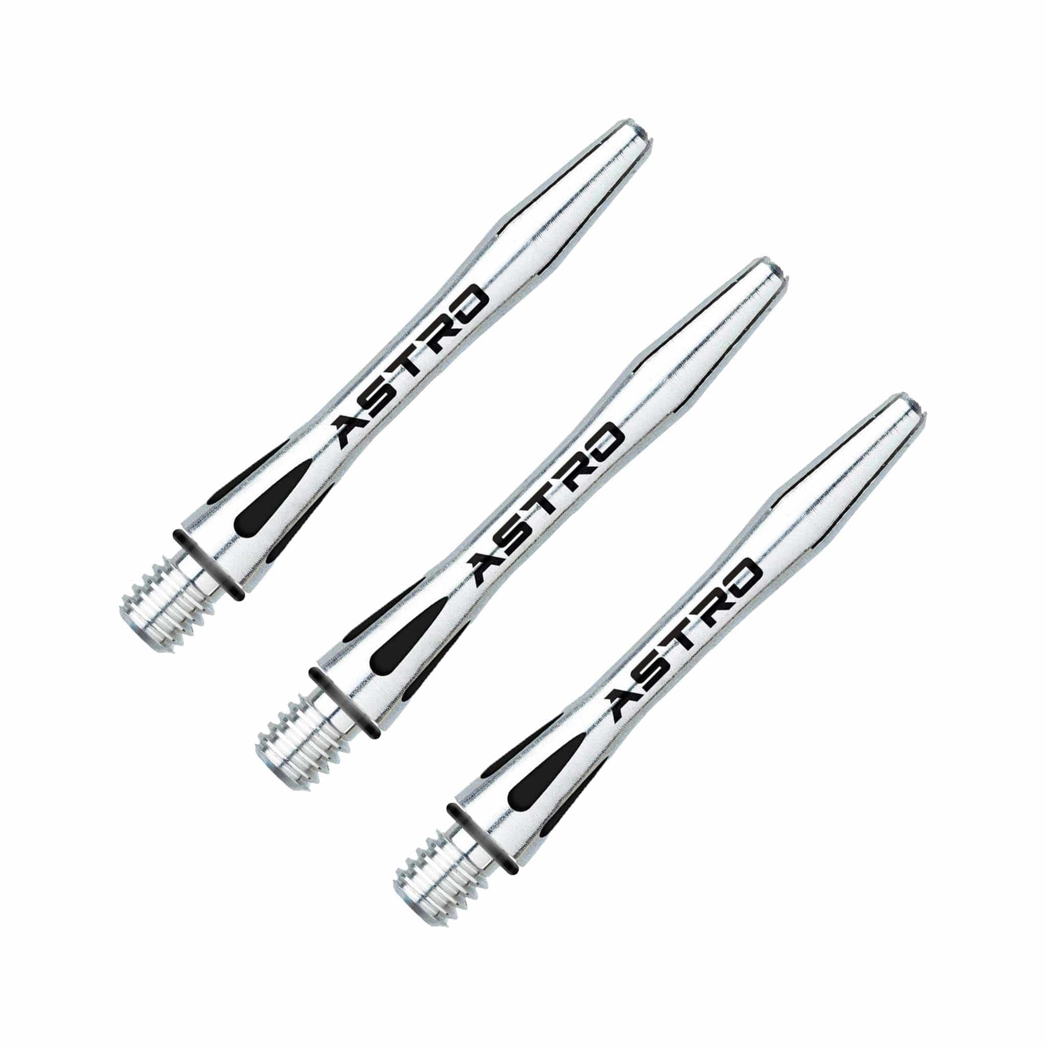 Winmau Astro - Aluminium Dart Shafts Short (35mm) / Silver Shafts