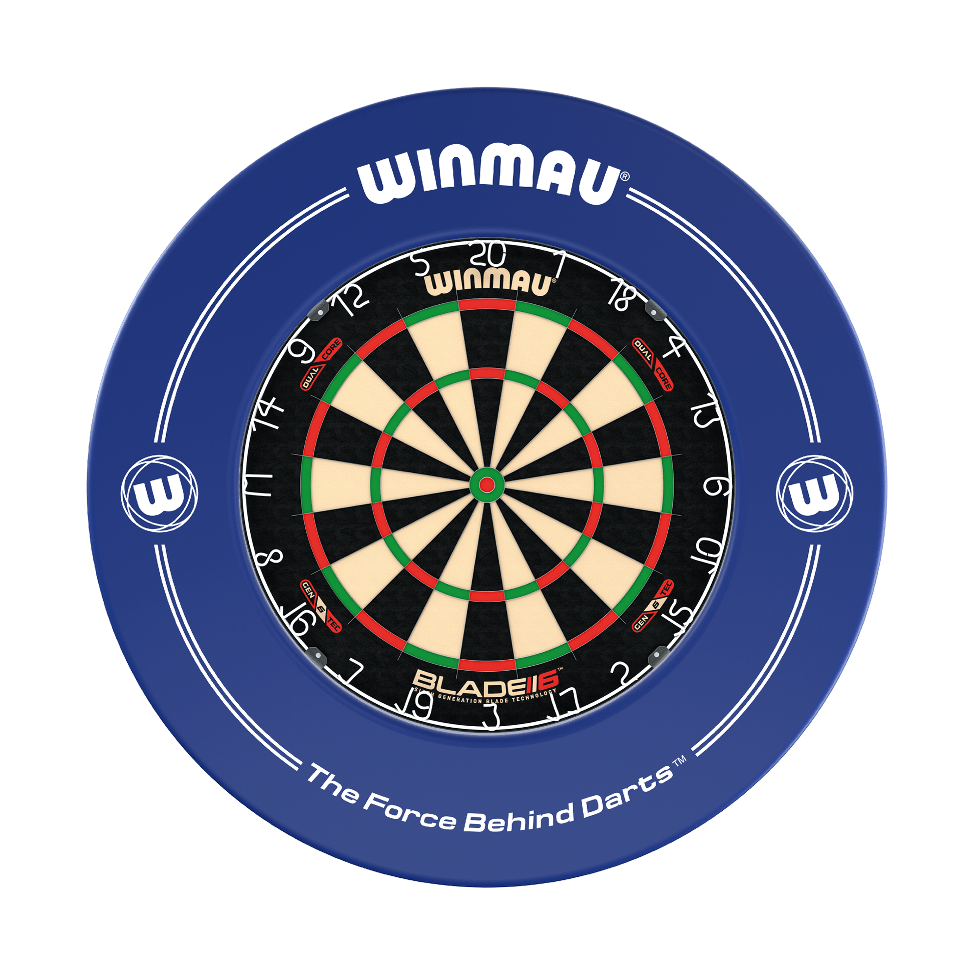 Winmau Blade 6 Dartboard & Surround Bundle Blade 6 Dual Core / Blue Boards