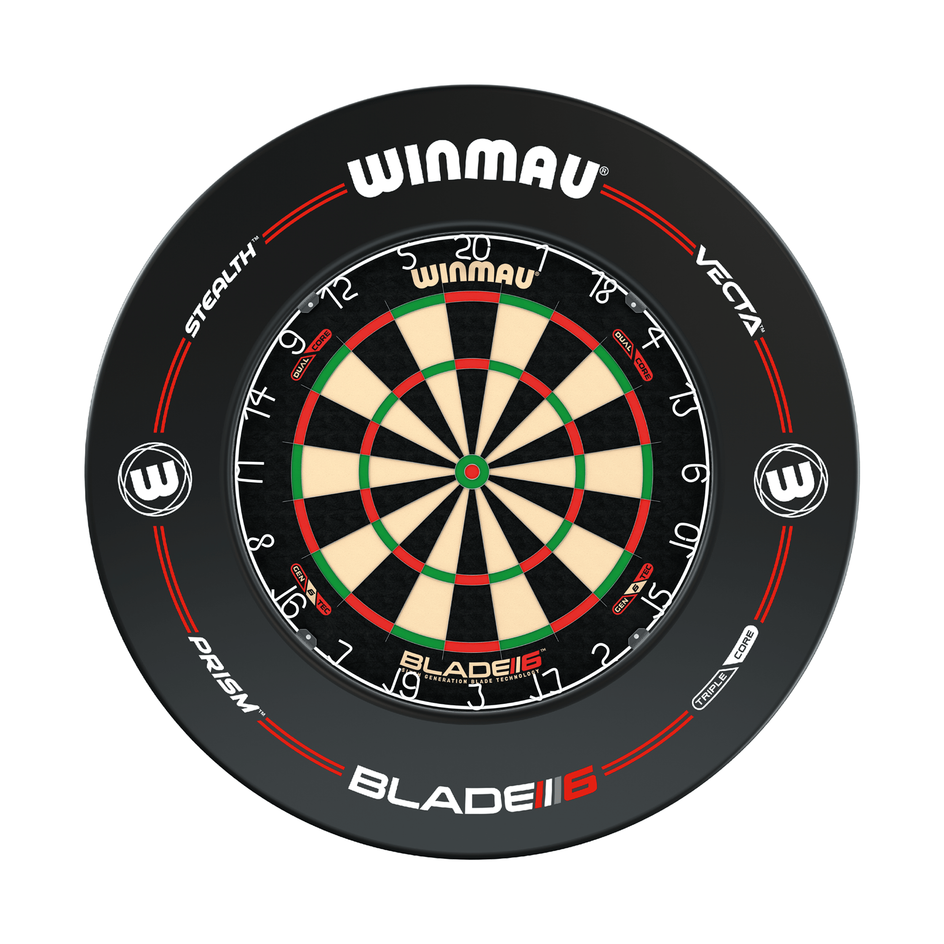 Winmau Blade 6 Dartboard & Surround Bundle Blade 6 Dual Core / Pro-Line Boards
