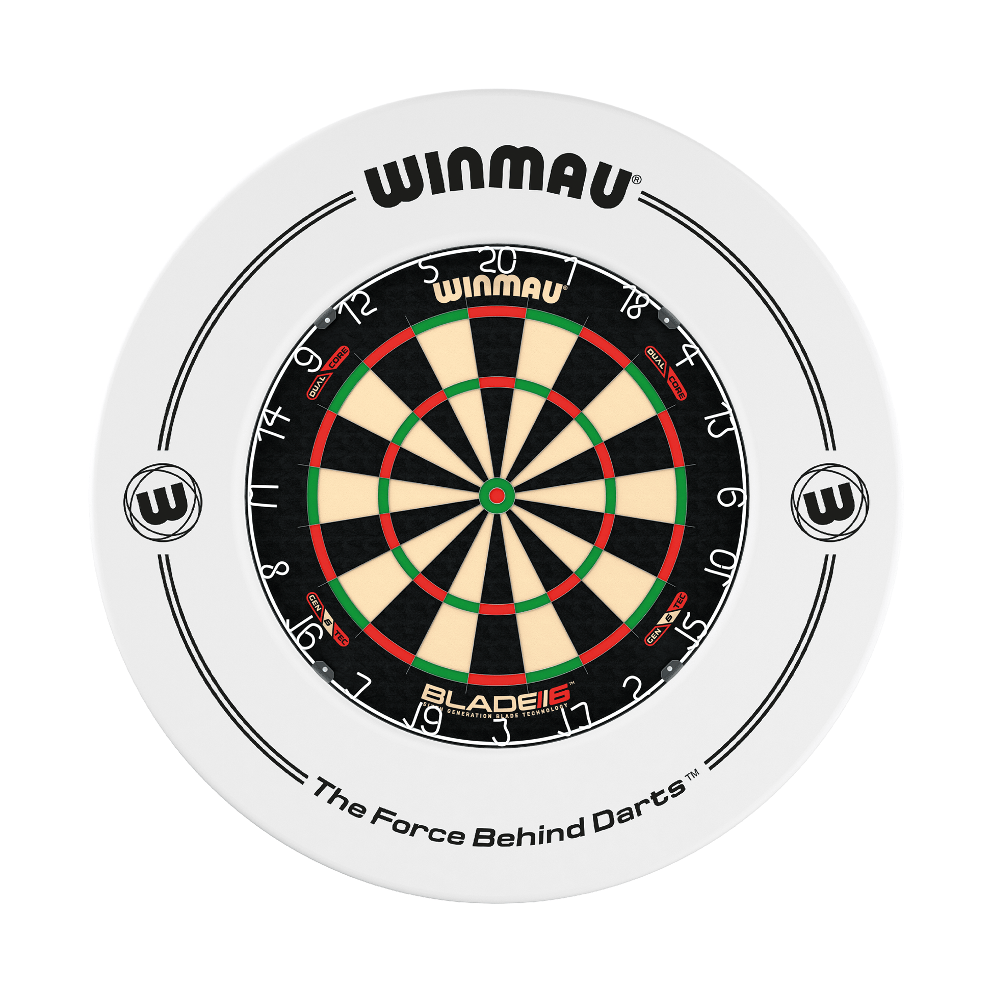 Winmau Blade 6 Dartboard & Surround Bundle Blade 6 Dual Core / White Boards