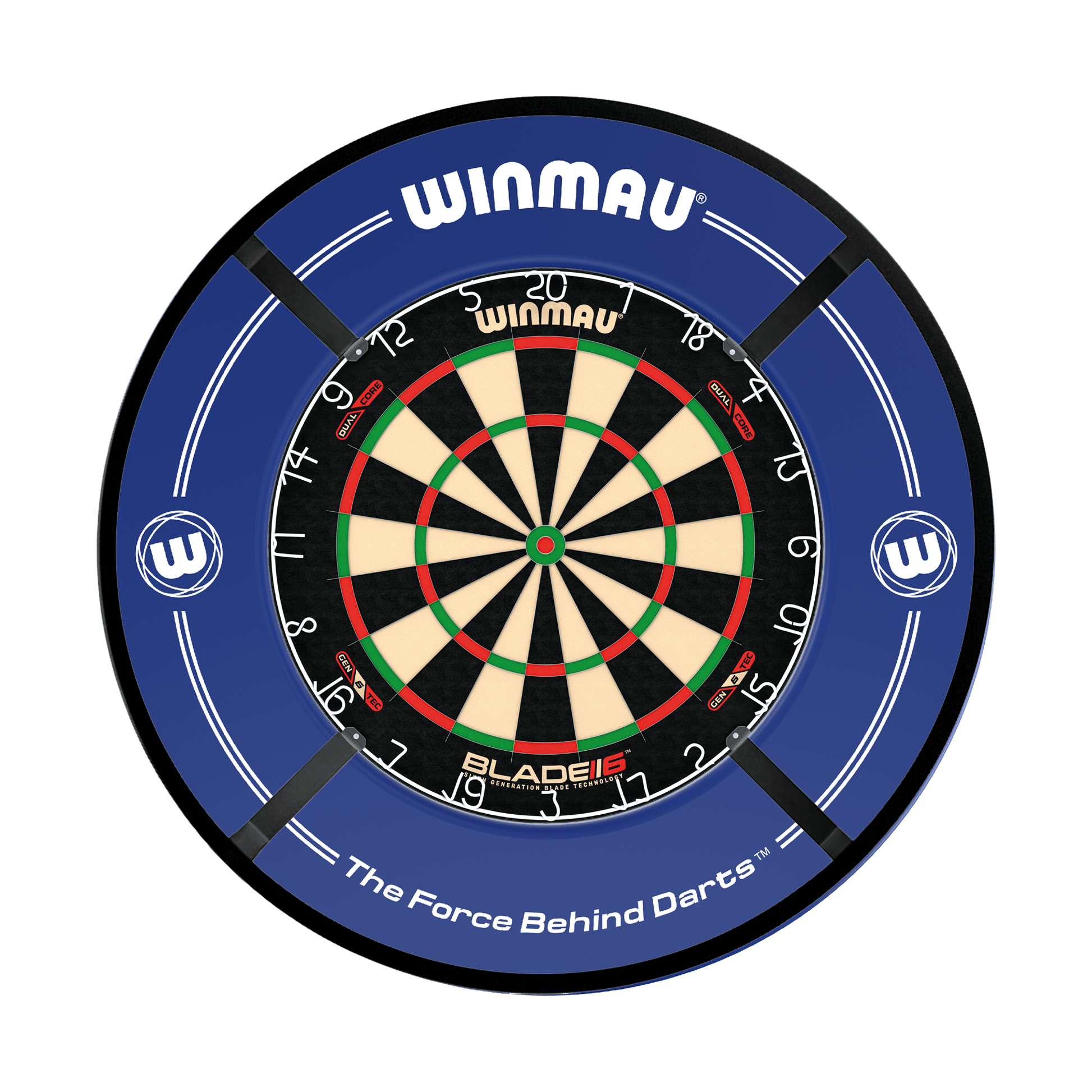 Winmau Blade 6 Dartboard, Surround & Light Bundle Boards