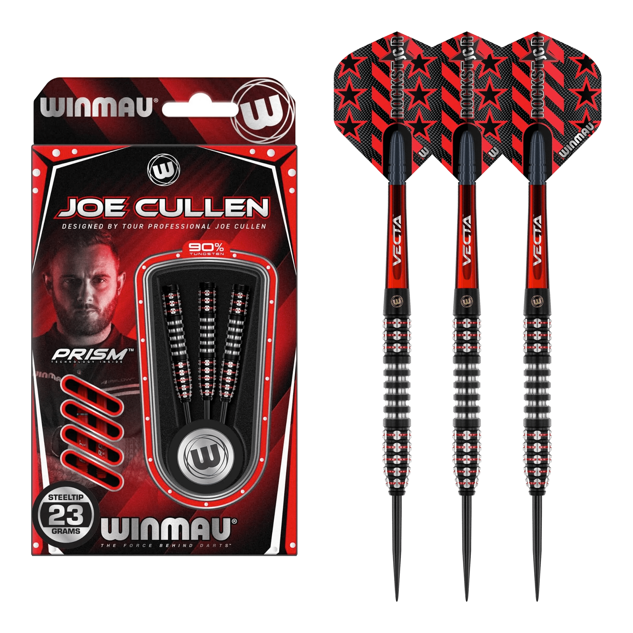 Winmau Joe Cullen Ignition - 90% Tungsten Steel Tip Darts 21 Grams Darts