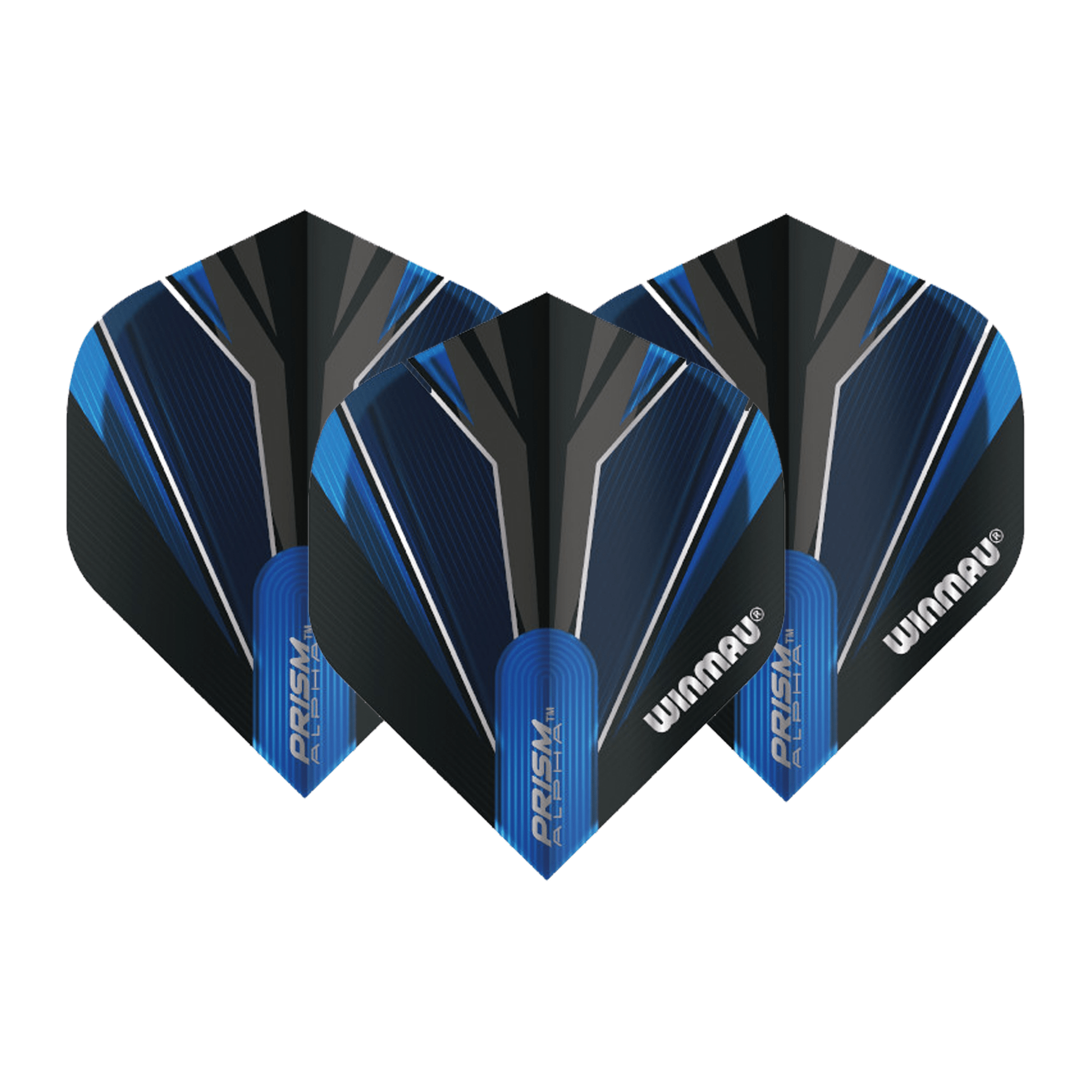 Winmau Prism Alpha Dart Flights Black/Blue / Standard Flights