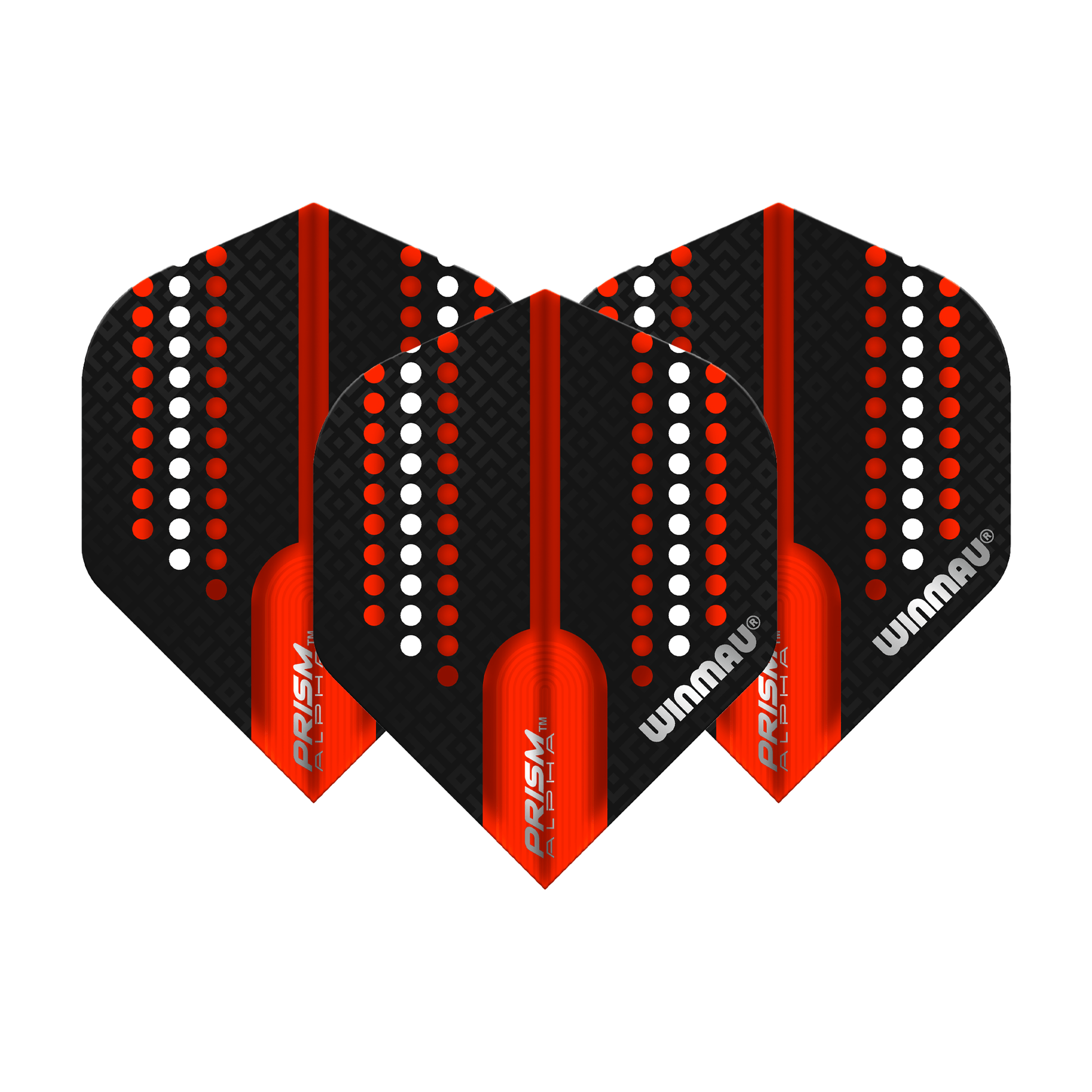 Winmau Prism Alpha Pro-Line Standard Dart Flights Black/Red Flights