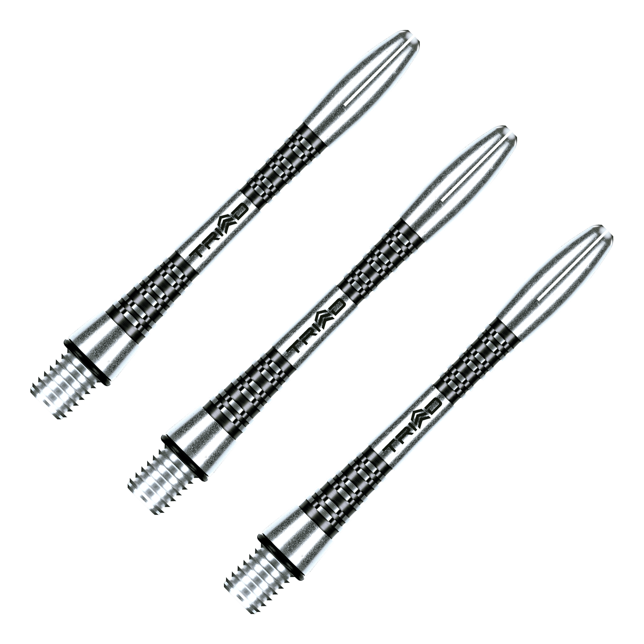 Winmau Triad - Aluminium Dart Shafts Intermediate (41mm) / Black Shafts
